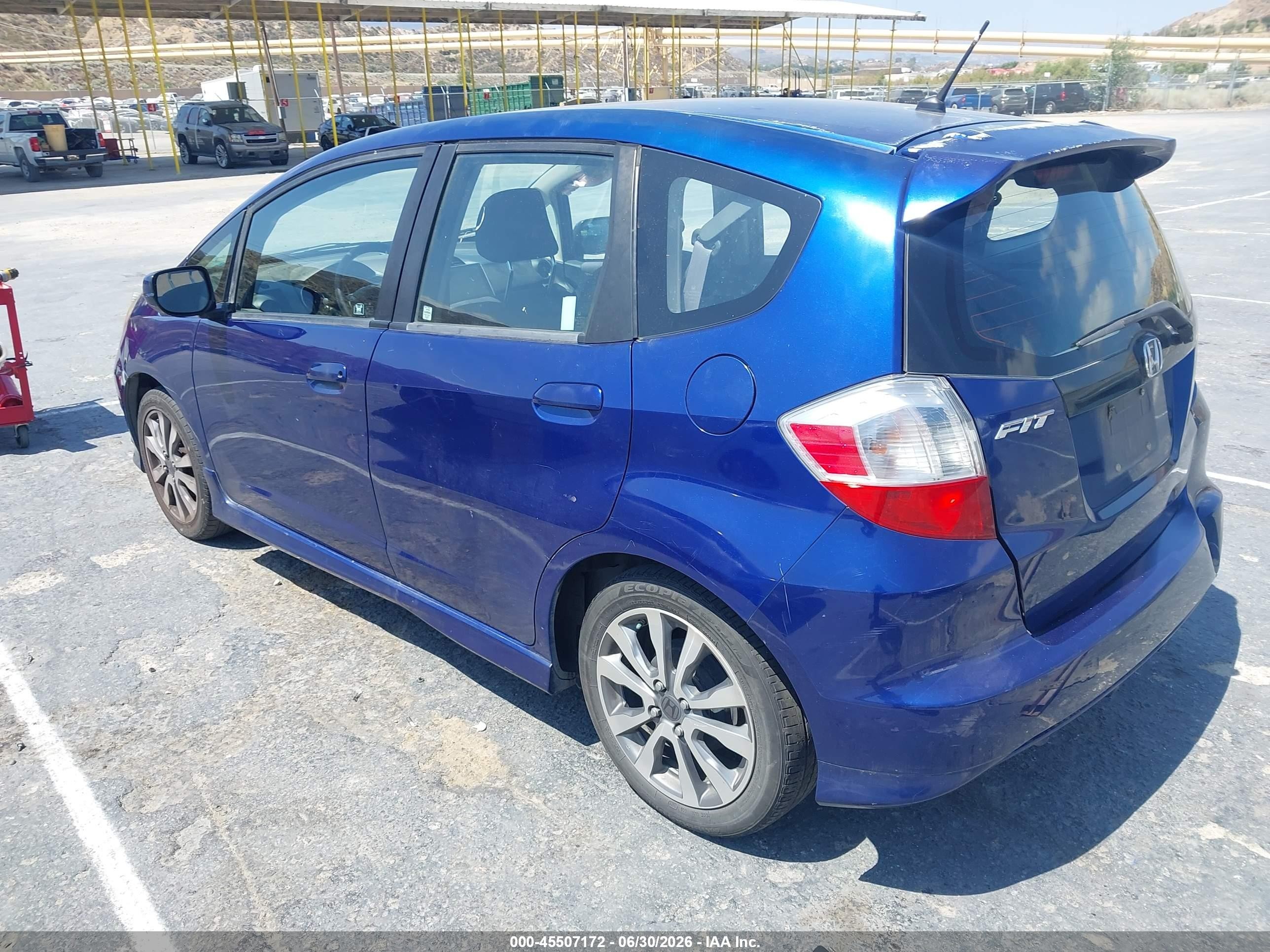 2012 Honda Fit Sport Blue vin: JHMGE8H59CC017315