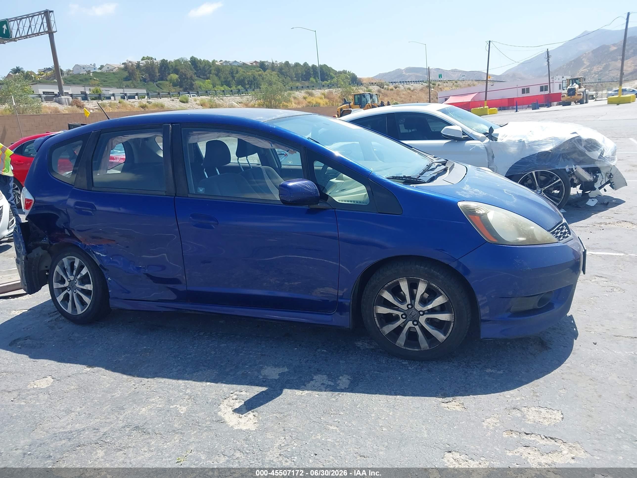 2012 Honda Fit Sport Blue vin: JHMGE8H59CC017315