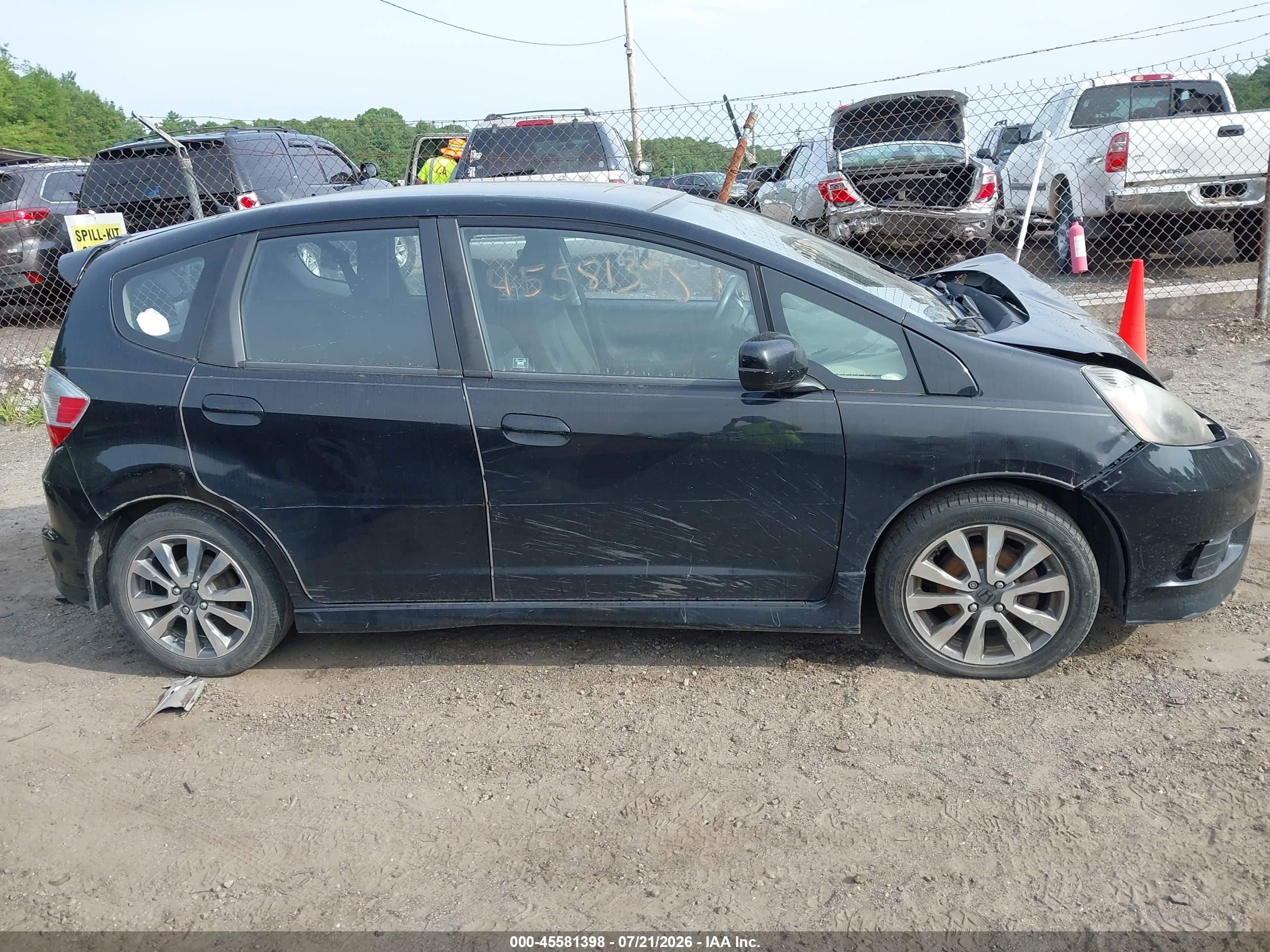 2012 Honda Fit Sport Black vin: JHMGE8H59CC019310