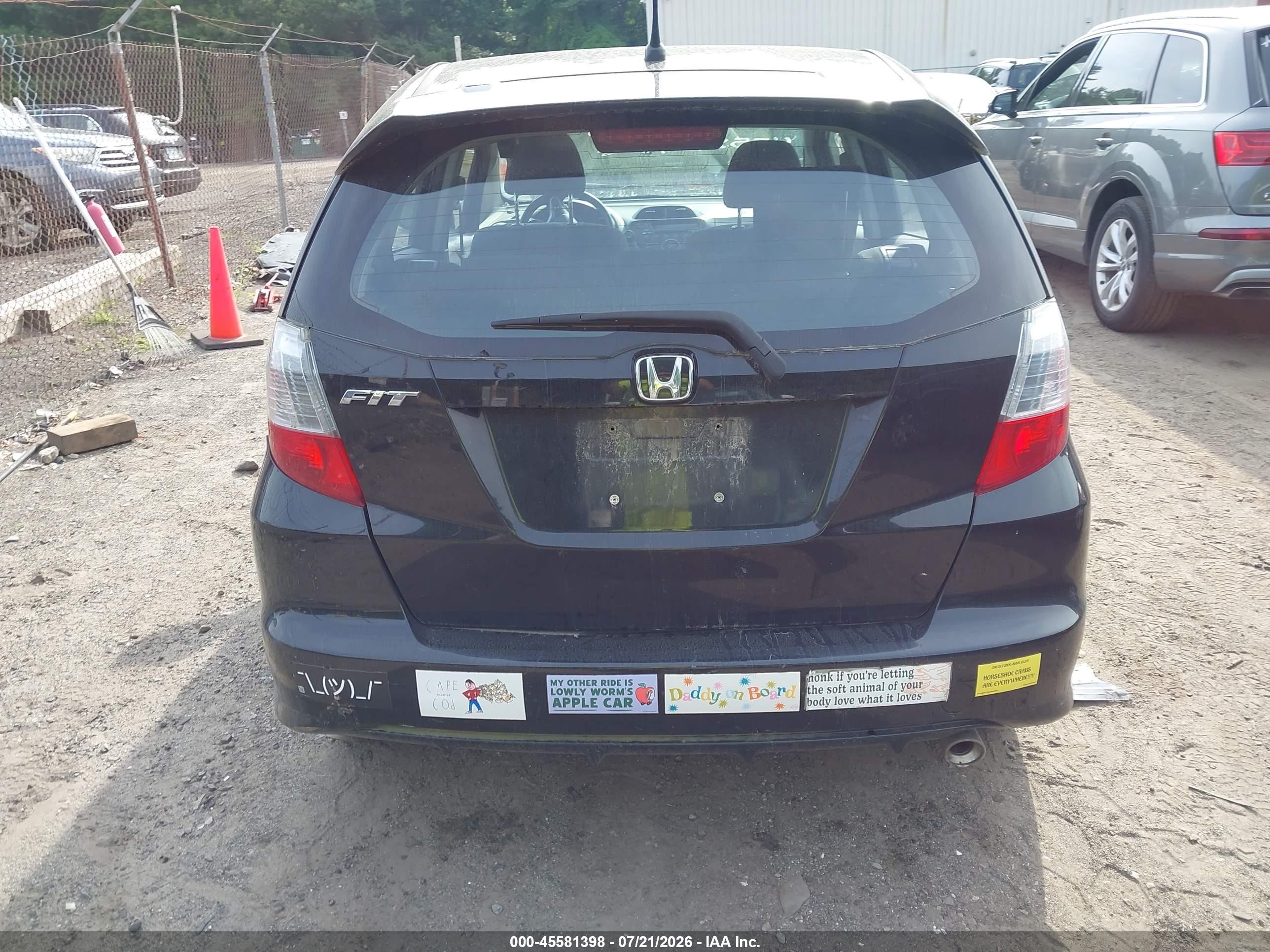 2012 Honda Fit Sport Black vin: JHMGE8H59CC019310