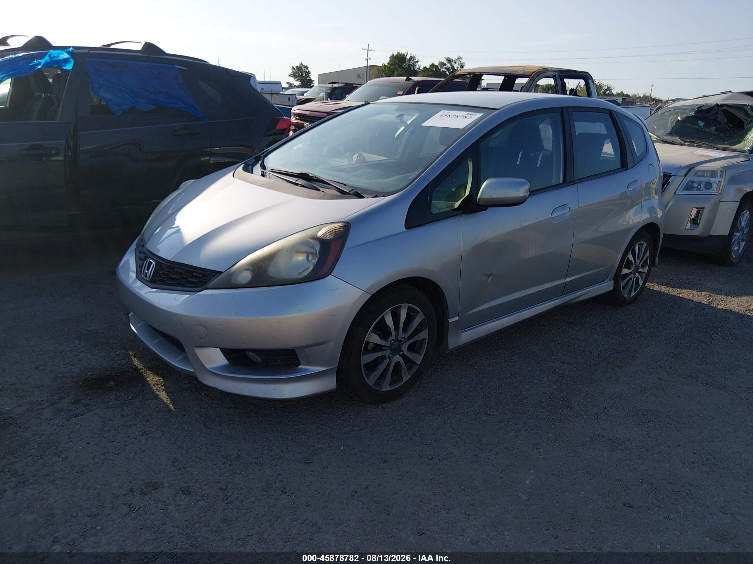 2013 Honda Fit Sport Silver vin: JHMGE8H59DC004257