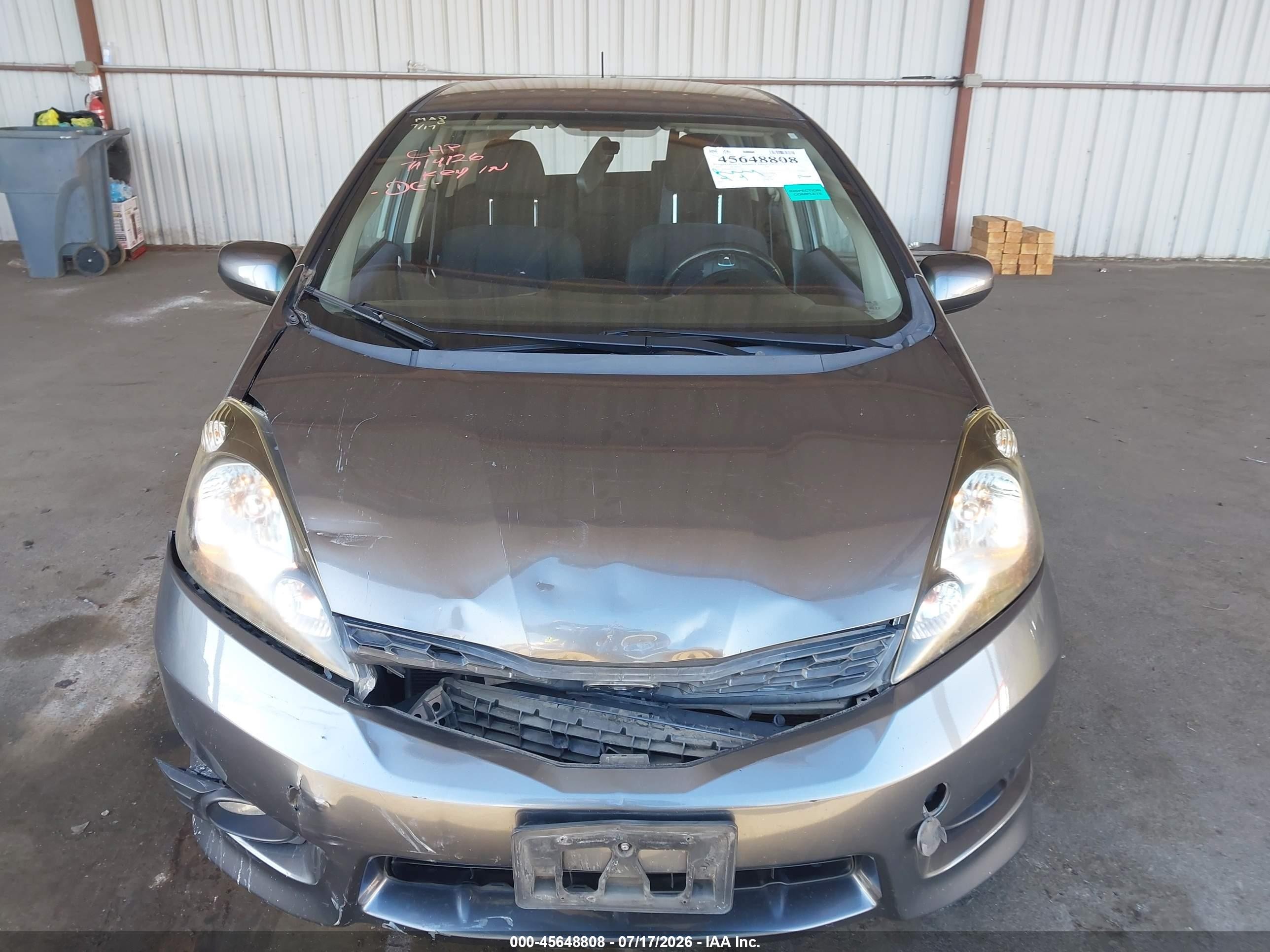 2013 Honda Fit Sport Gray vin: JHMGE8H59DC036464