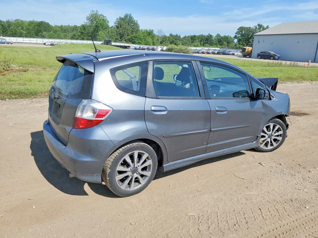2013 Honda Fit Sport Gray vin: JHMGE8H59DC041258