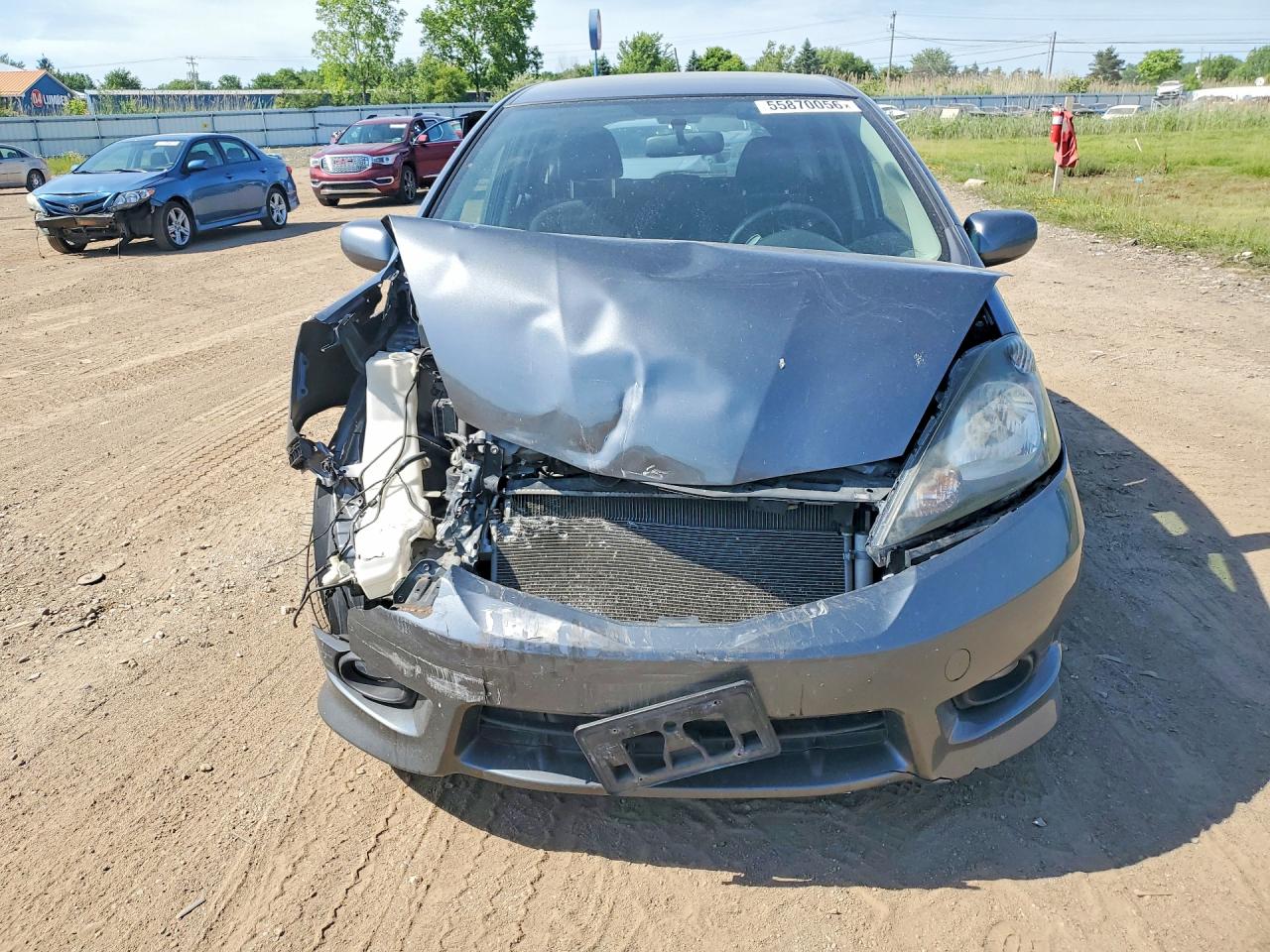 2013 Honda Fit Sport Gray vin: JHMGE8H59DC041258