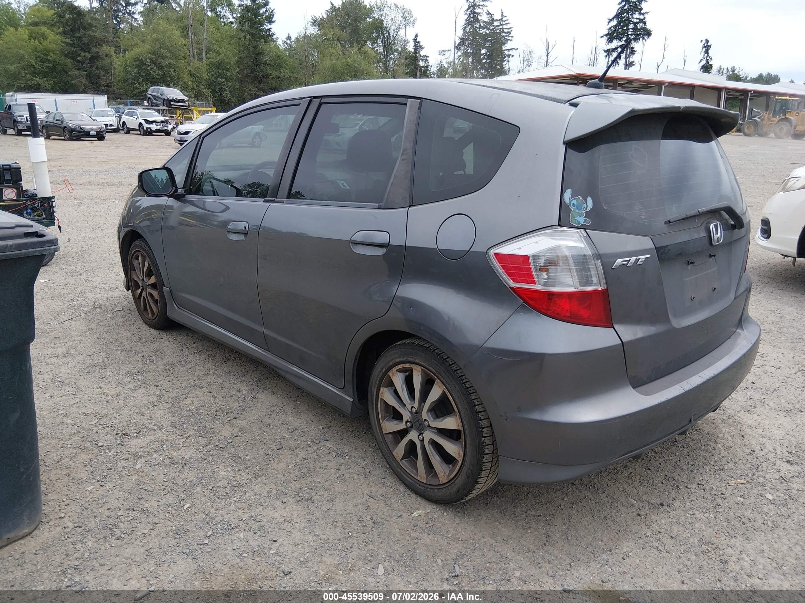 2012 Honda Fit Sport Синий vin: JHMGE8H5XCC007330