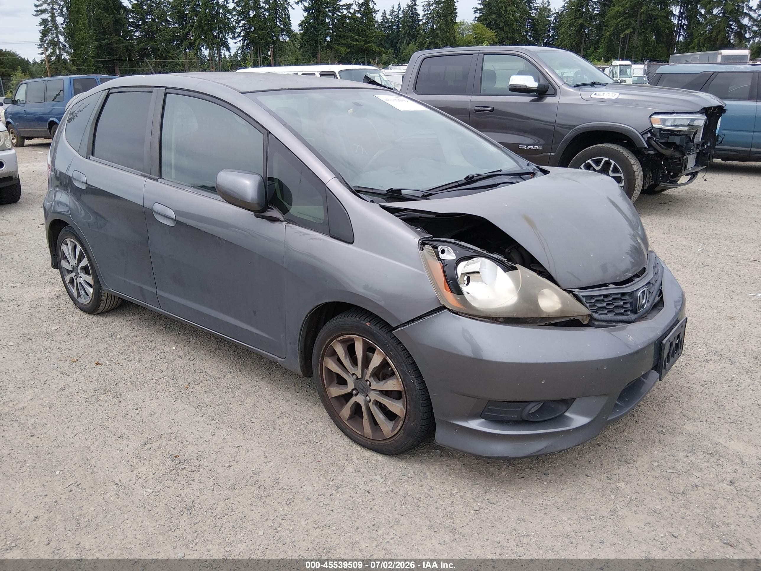 2012 Honda Fit Sport Blue vin: JHMGE8H5XCC007330