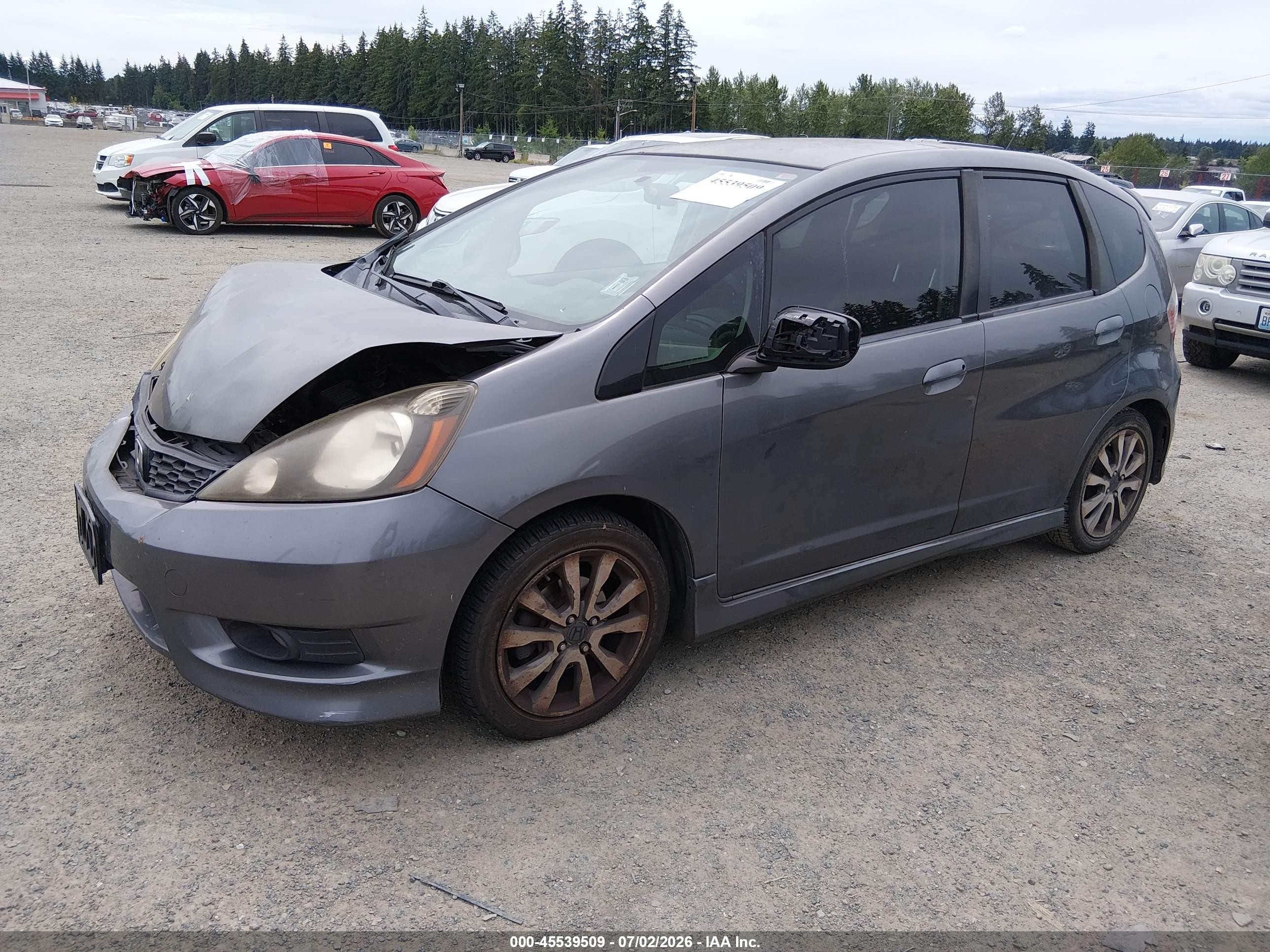 2012 Honda Fit Sport Синий vin: JHMGE8H5XCC007330