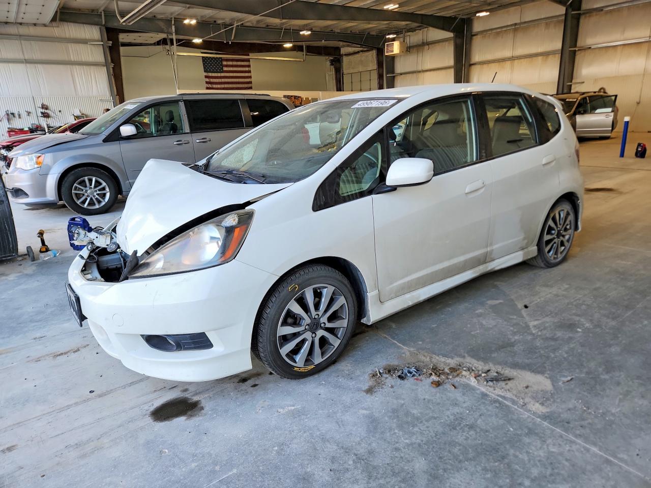 2012 Honda Fit Sport White vin: JHMGE8H5XCC010521