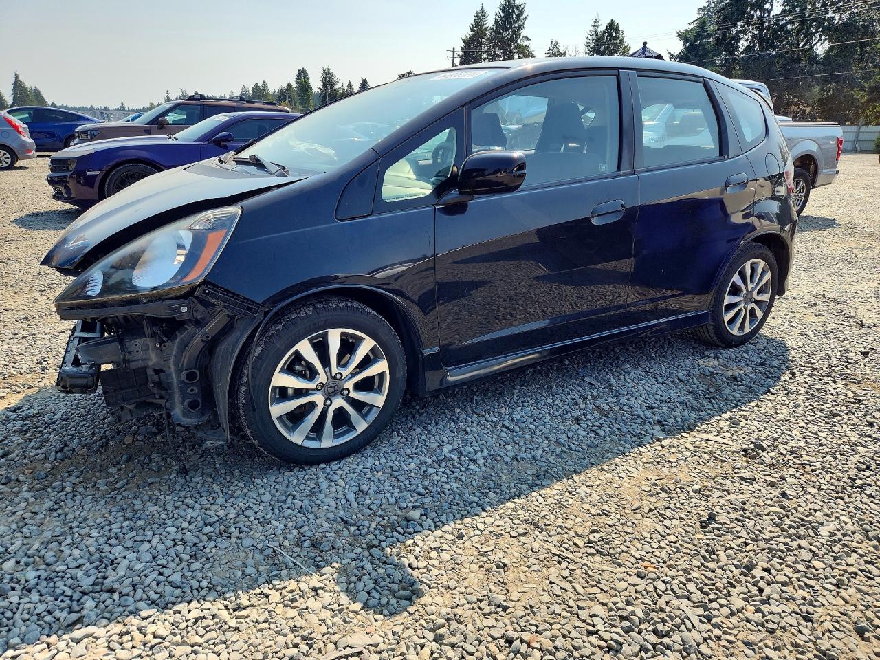 2012 Honda Fit Sport Black vin: JHMGE8H5XCC018683