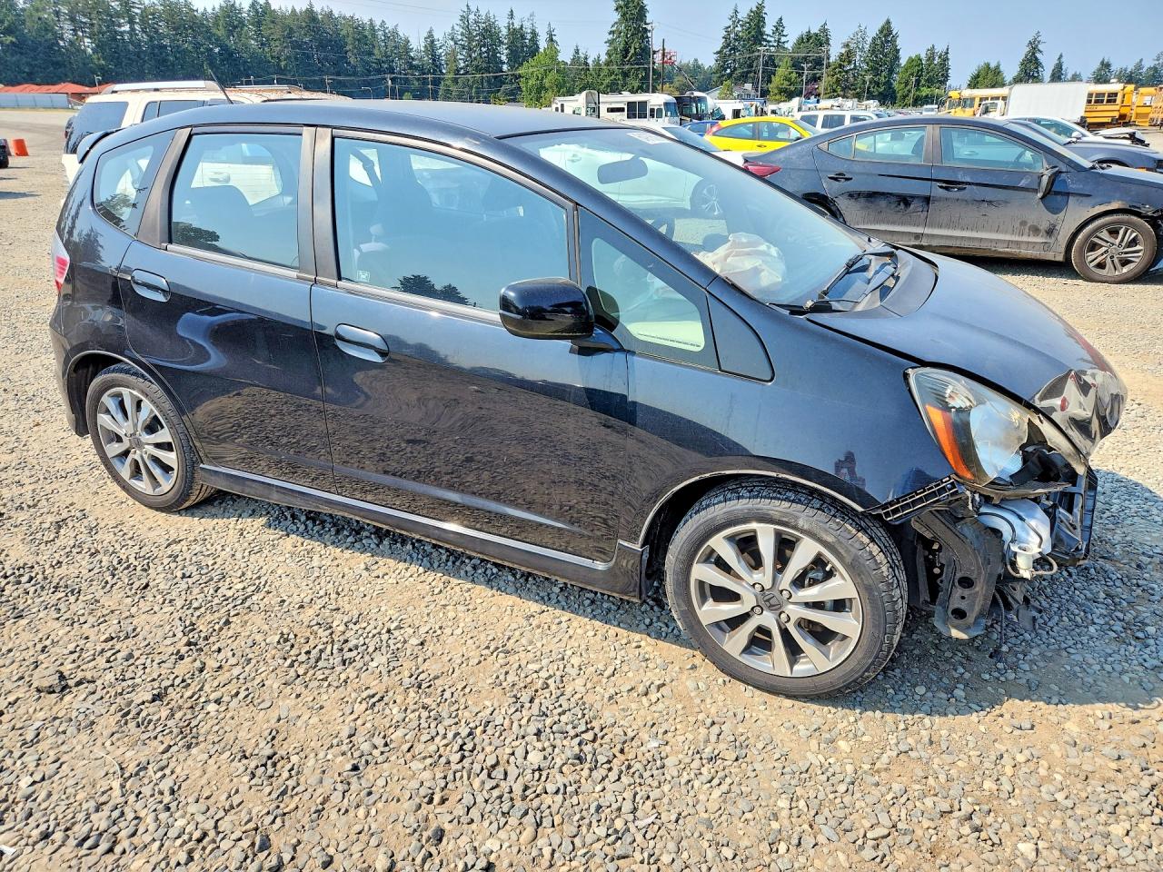 2012 Honda Fit Sport Black vin: JHMGE8H5XCC018683