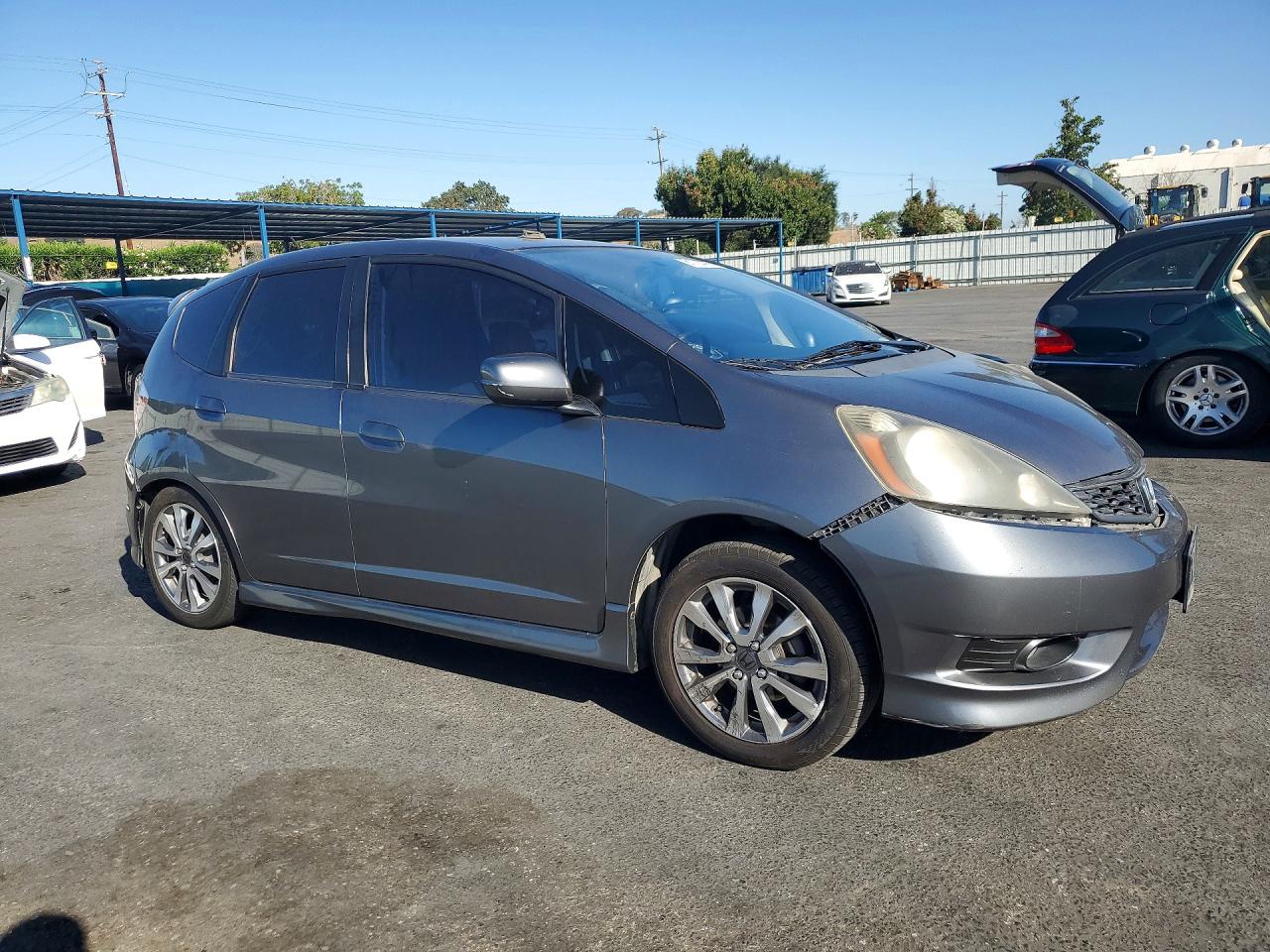 2012 Honda Fit Sport Серый vin: JHMGE8H5XCC024483