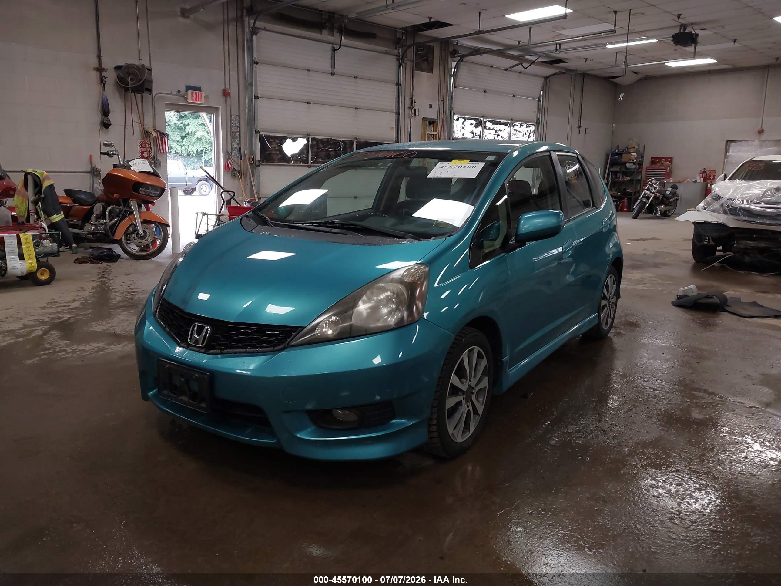 2012 Honda Fit Sport Синий vin: JHMGE8H5XCC033054