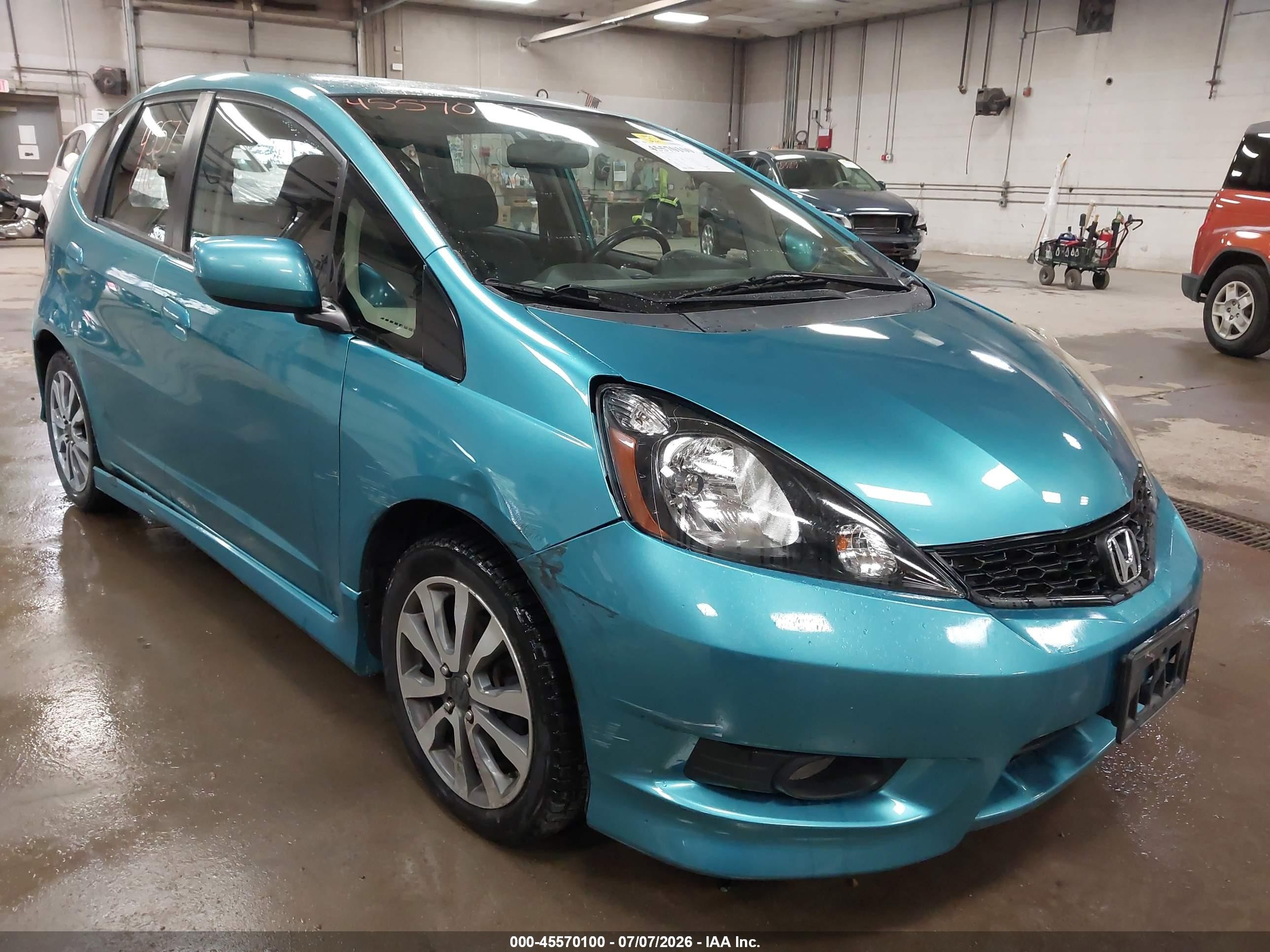 2012 Honda Fit Sport Синий vin: JHMGE8H5XCC033054