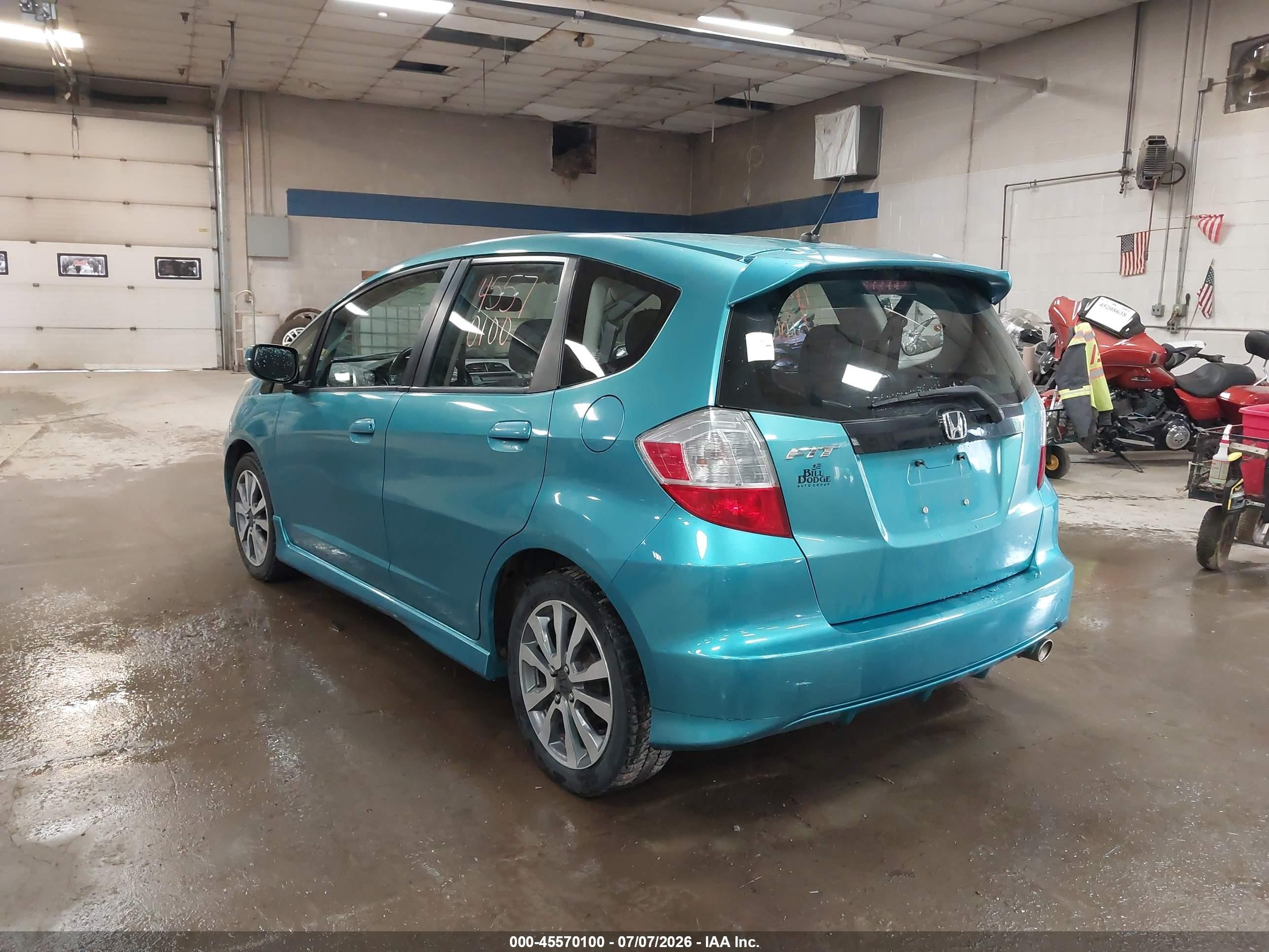 2012 Honda Fit Sport Синий vin: JHMGE8H5XCC033054