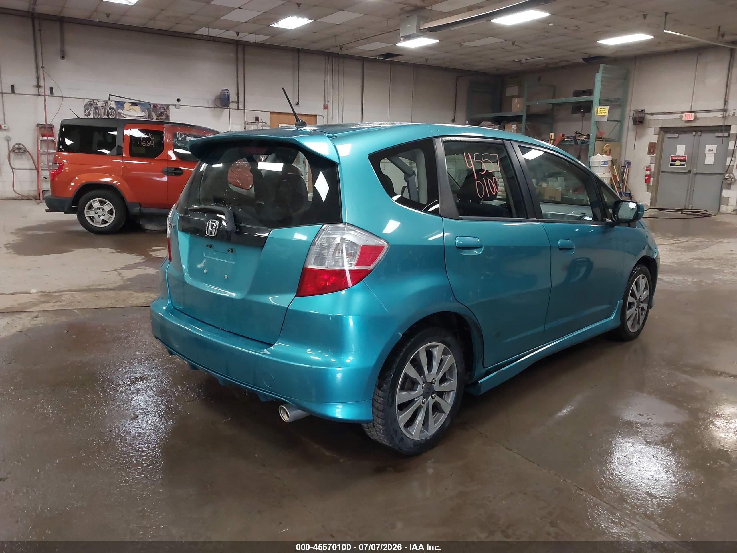 2012 Honda Fit Sport Синий vin: JHMGE8H5XCC033054