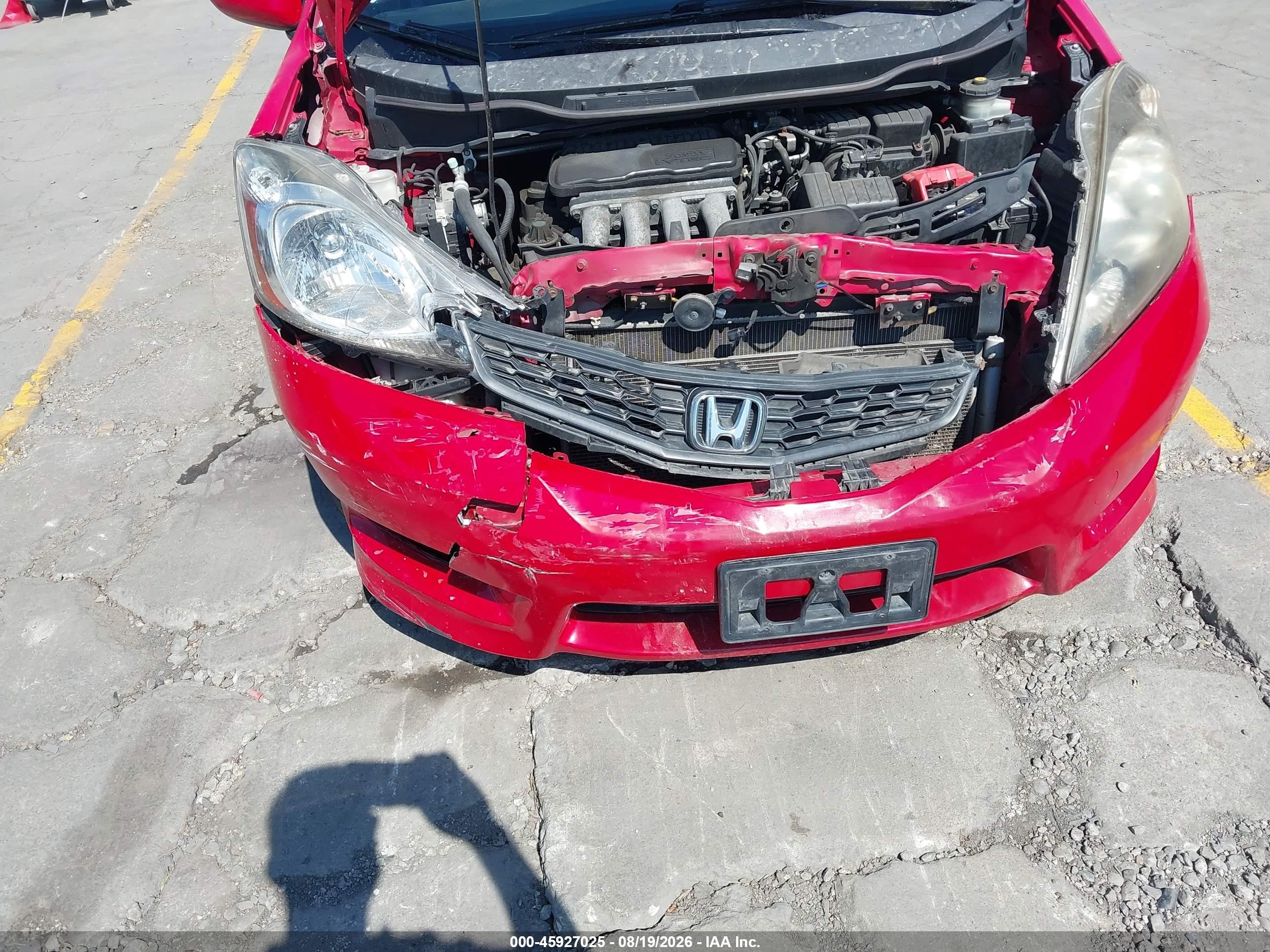 2013 Honda Fit Sport Красный vin: JHMGE8H5XDC043326