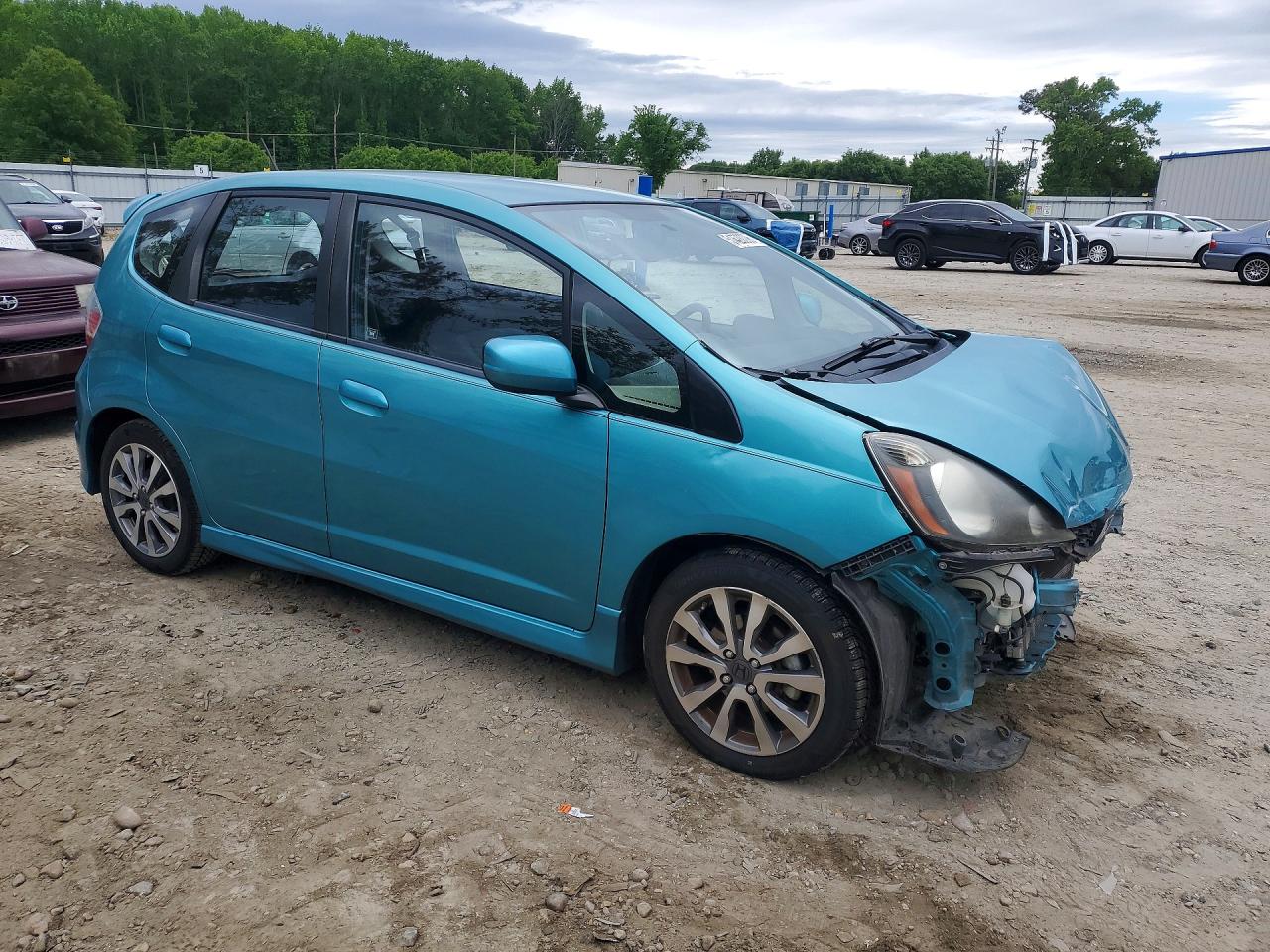 2013 Honda Fit Sport Turquoise vin: JHMGE8H5XDC052429