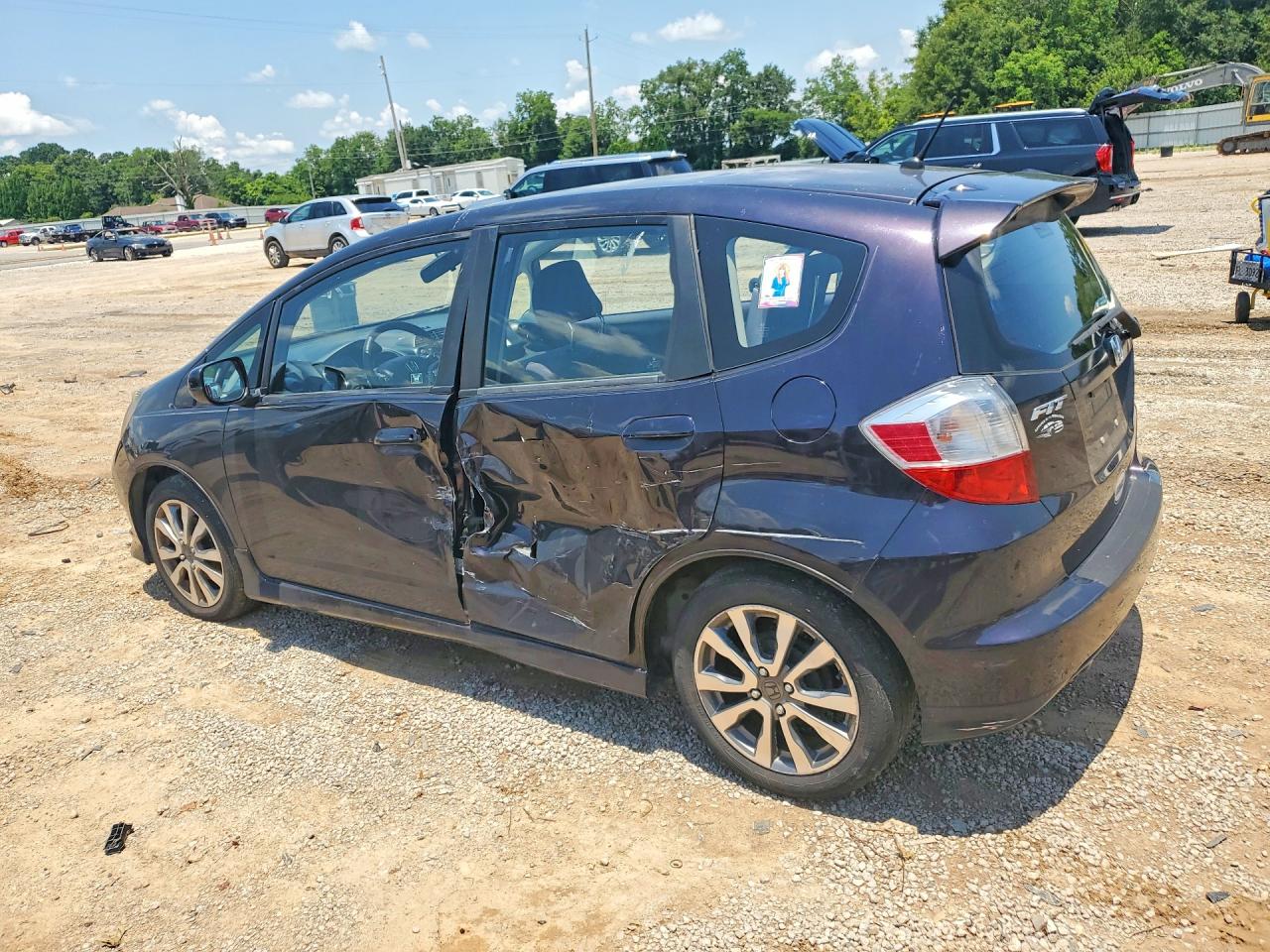 2013 Honda Fit Sport Purple vin: JHMGE8H5XDC055220
