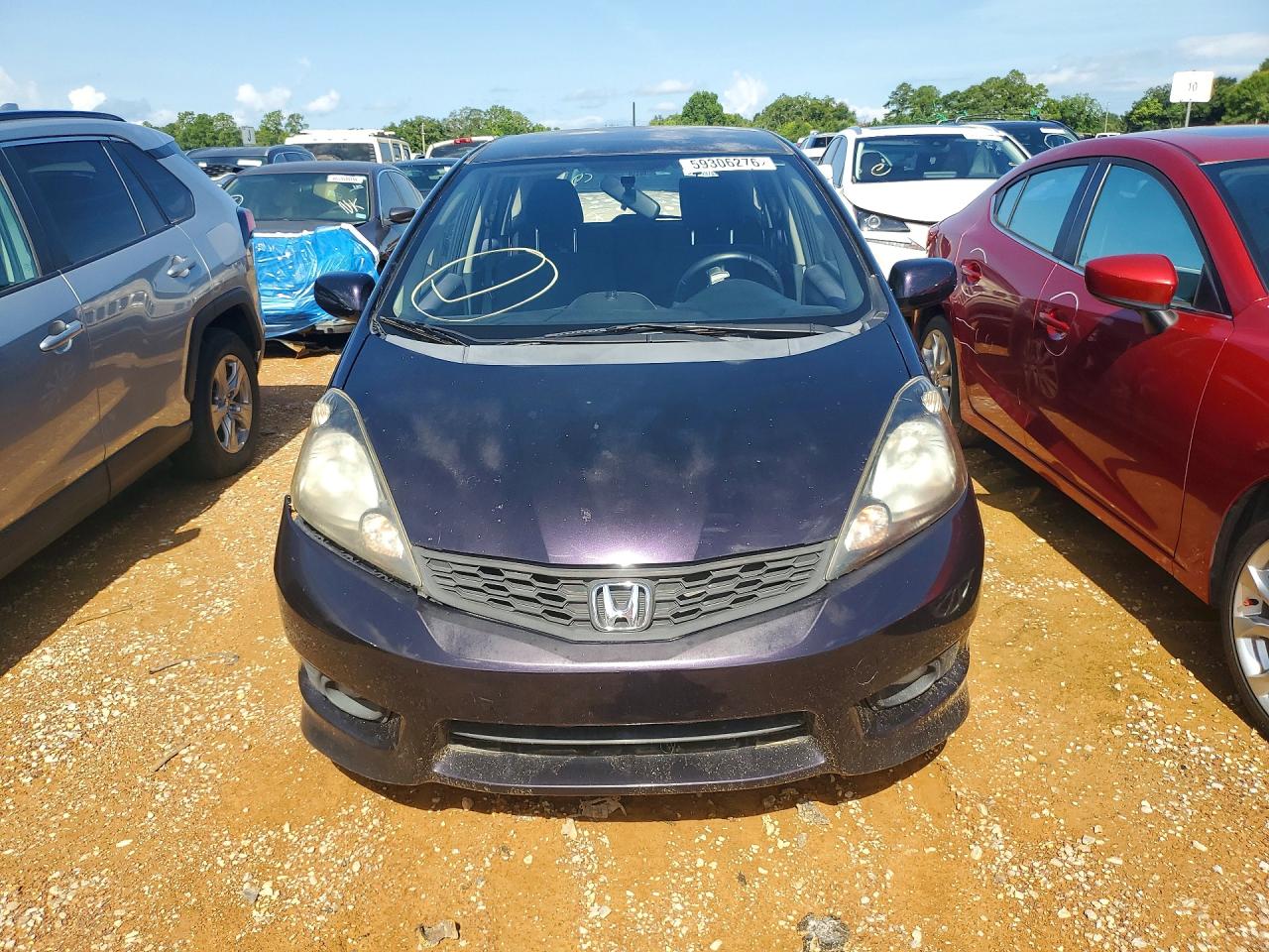 2013 Honda Fit Sport Purple vin: JHMGE8H5XDC055220
