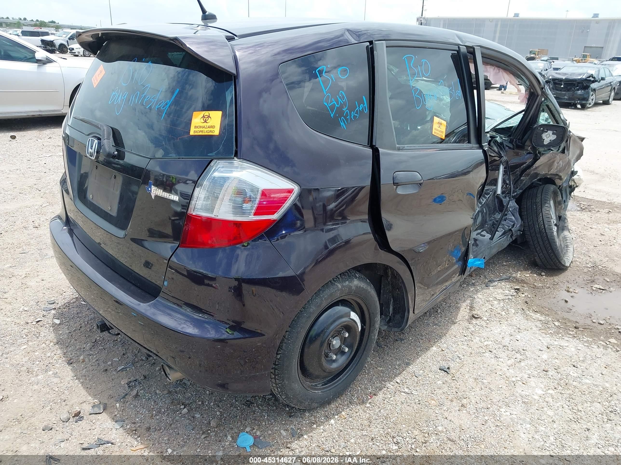 2013 Honda Fit Sport Black vin: JHMGE8H5XDC059073