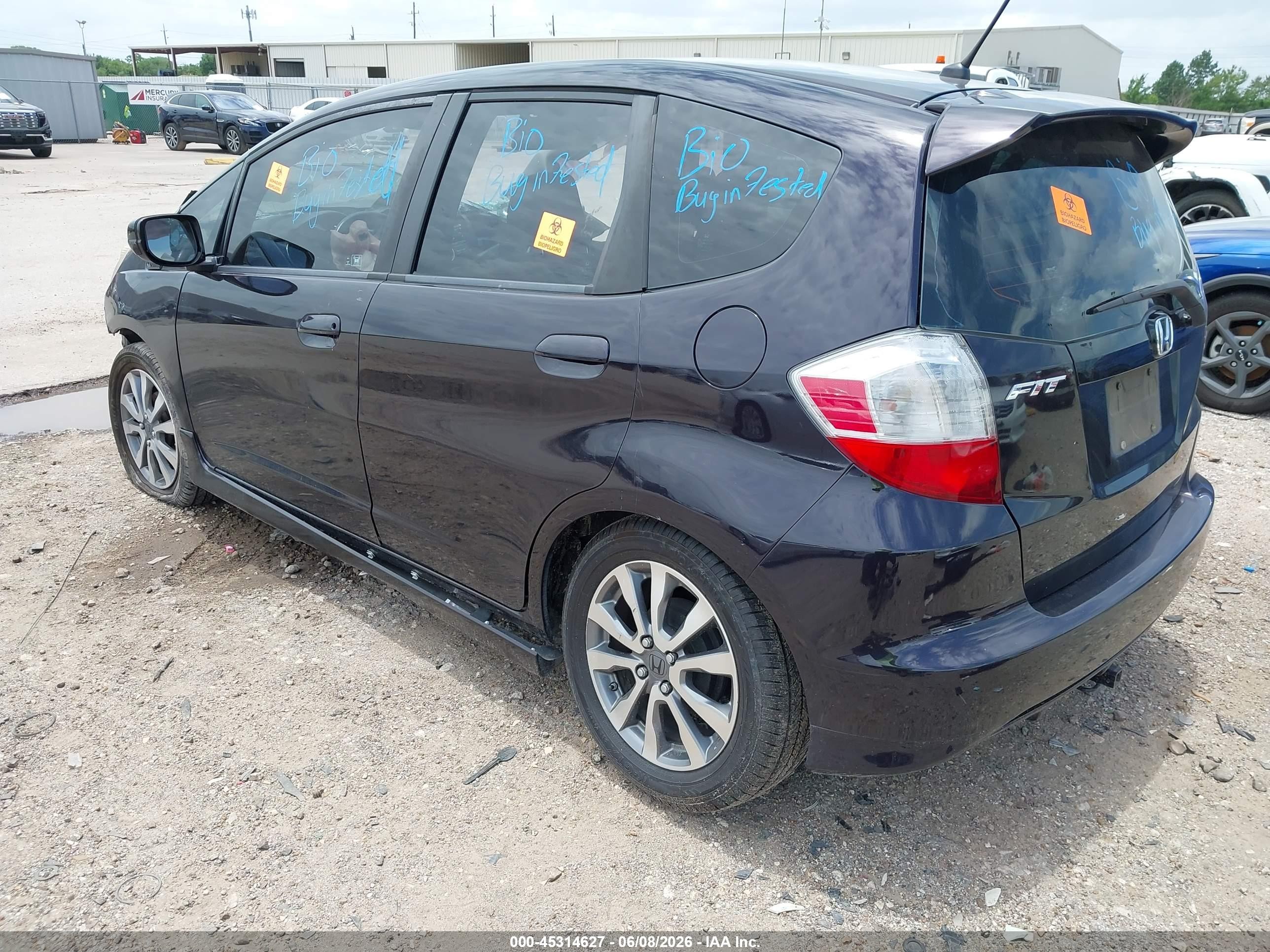2013 Honda Fit Sport Black vin: JHMGE8H5XDC059073