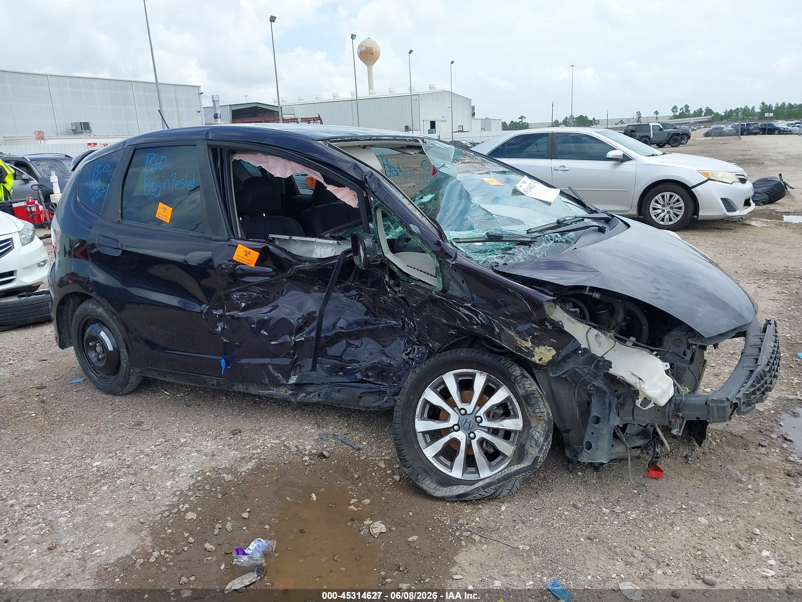 2013 Honda Fit Sport Black vin: JHMGE8H5XDC059073