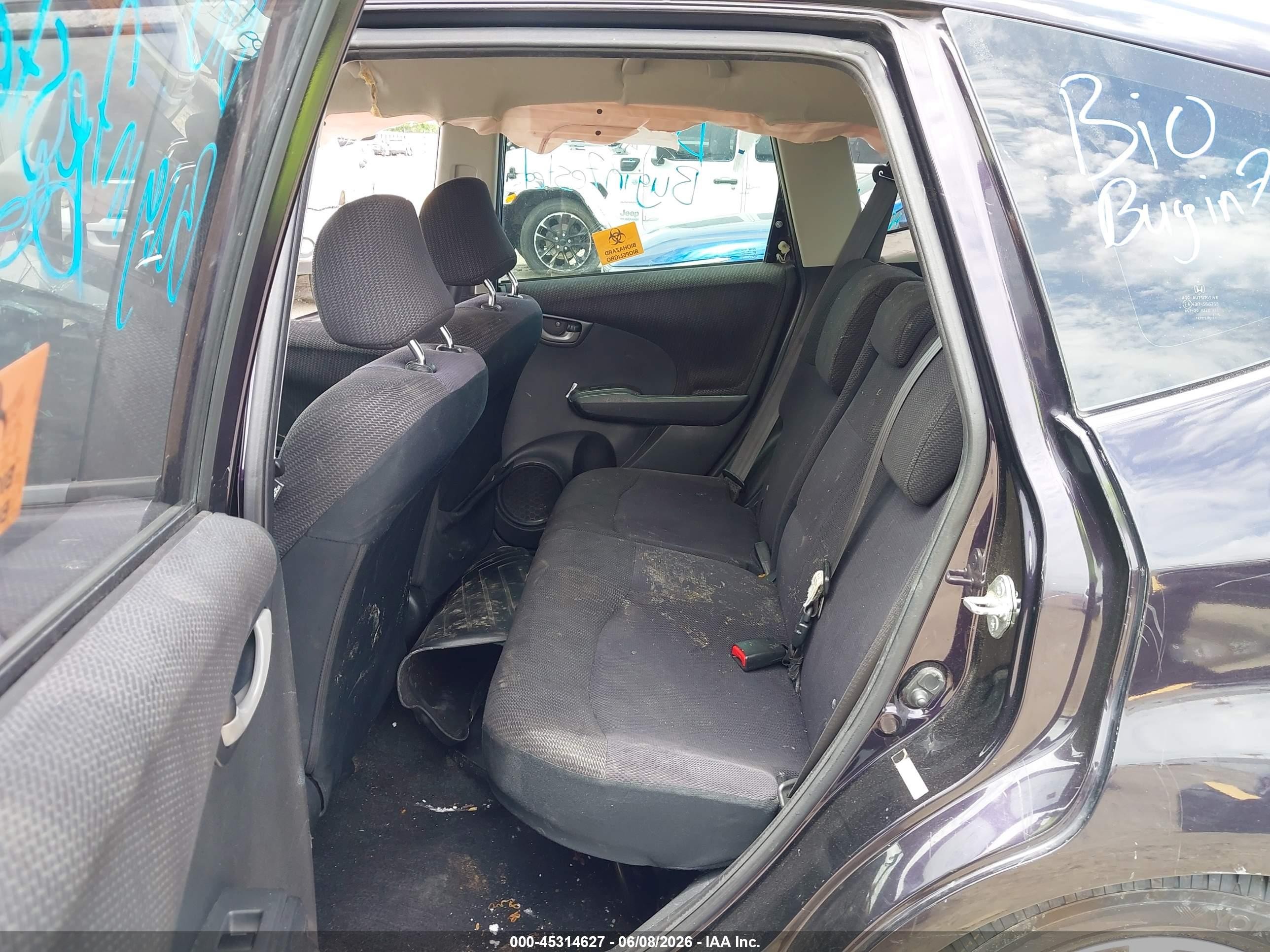 2013 Honda Fit Sport Black vin: JHMGE8H5XDC059073