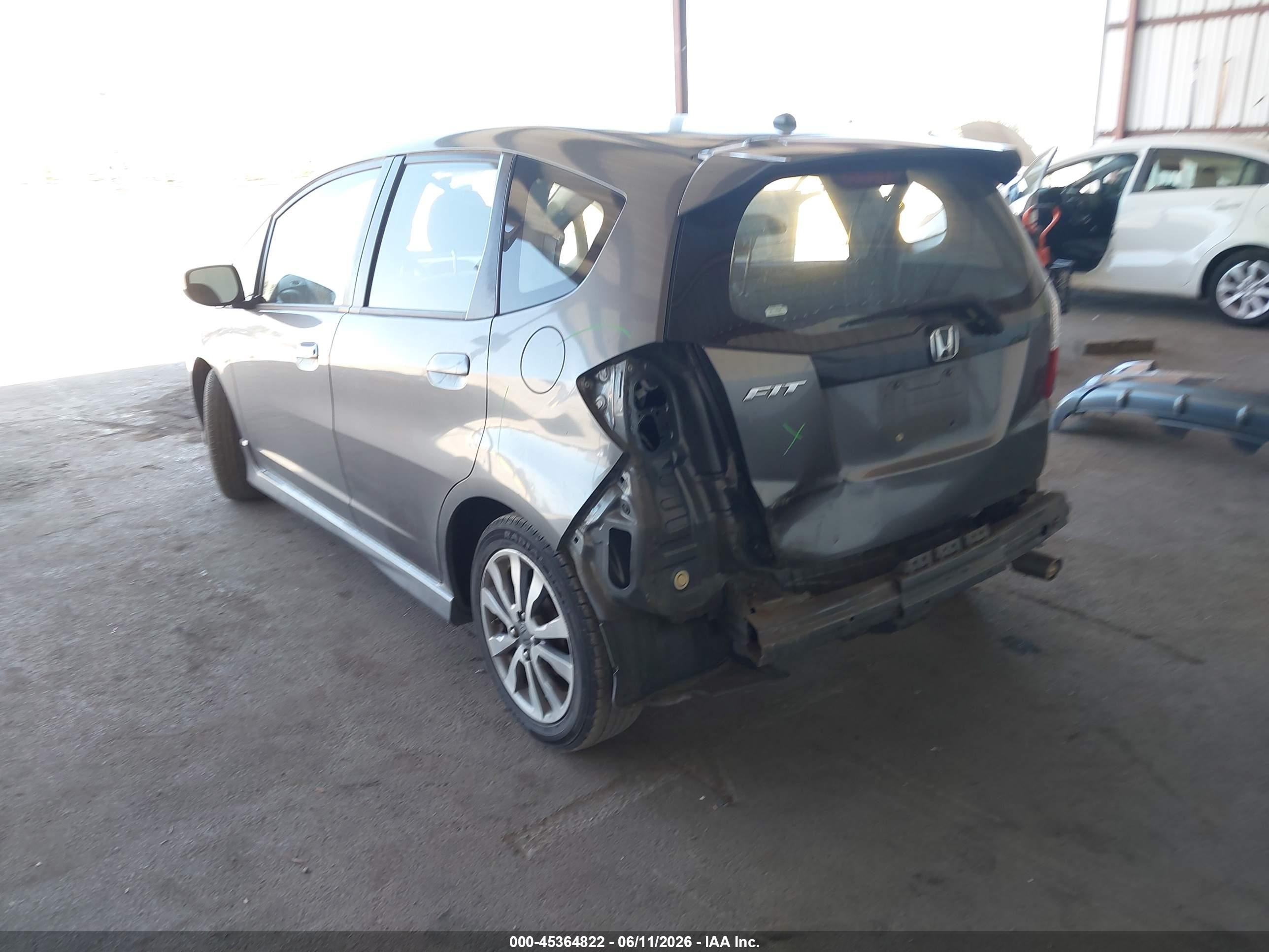 2013 Honda Fit Sport Gray vin: JHMGE8H5XDC062815