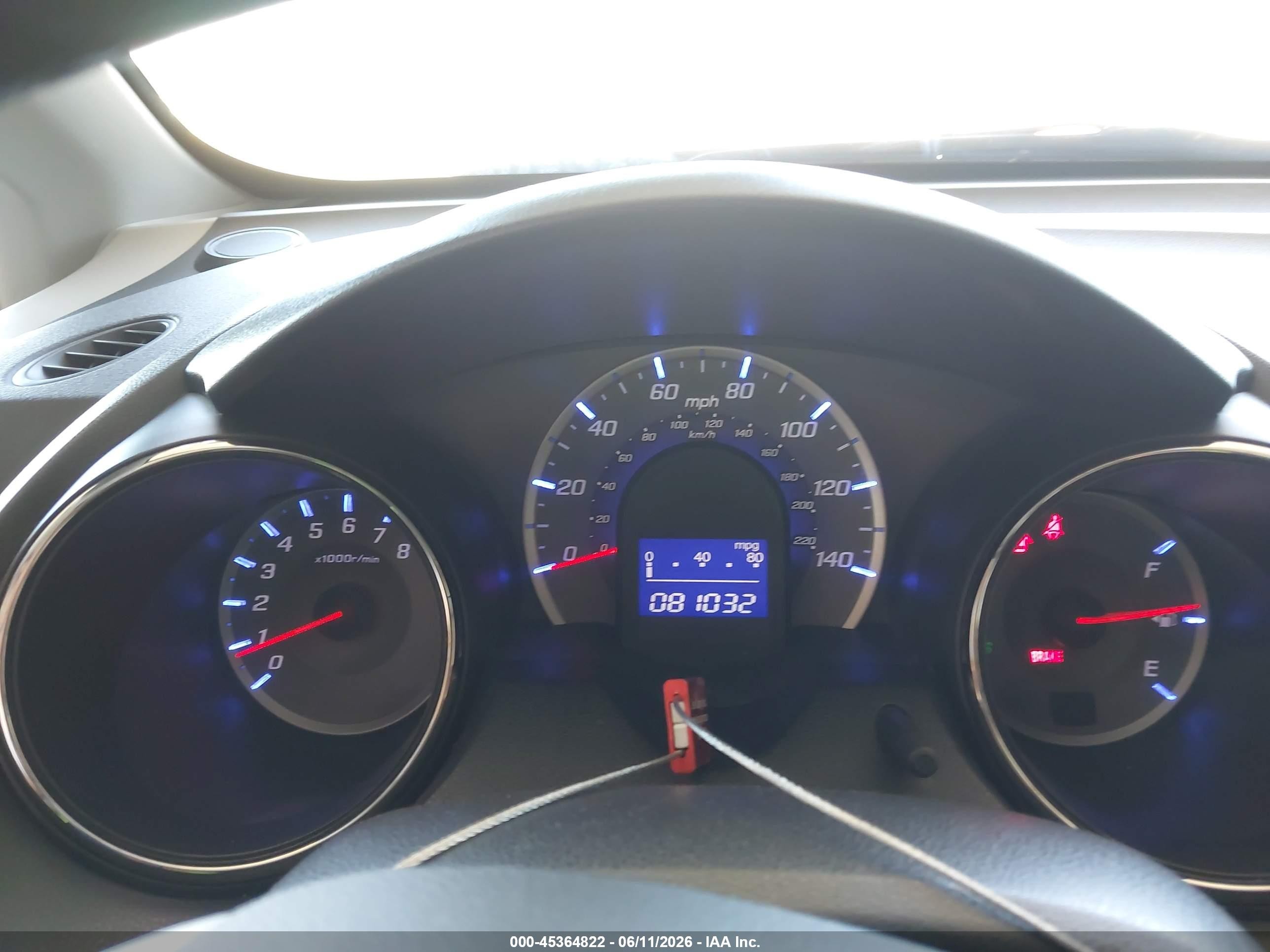 2013 Honda Fit Sport Gray vin: JHMGE8H5XDC062815