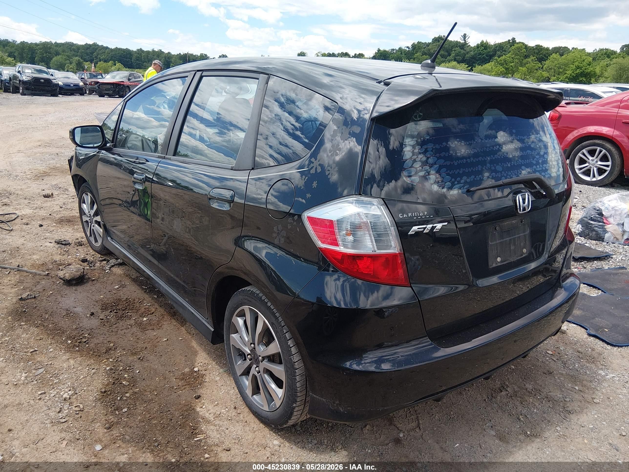 2013 Honda Fit Sport Black vin: JHMGE8H5XDC066072