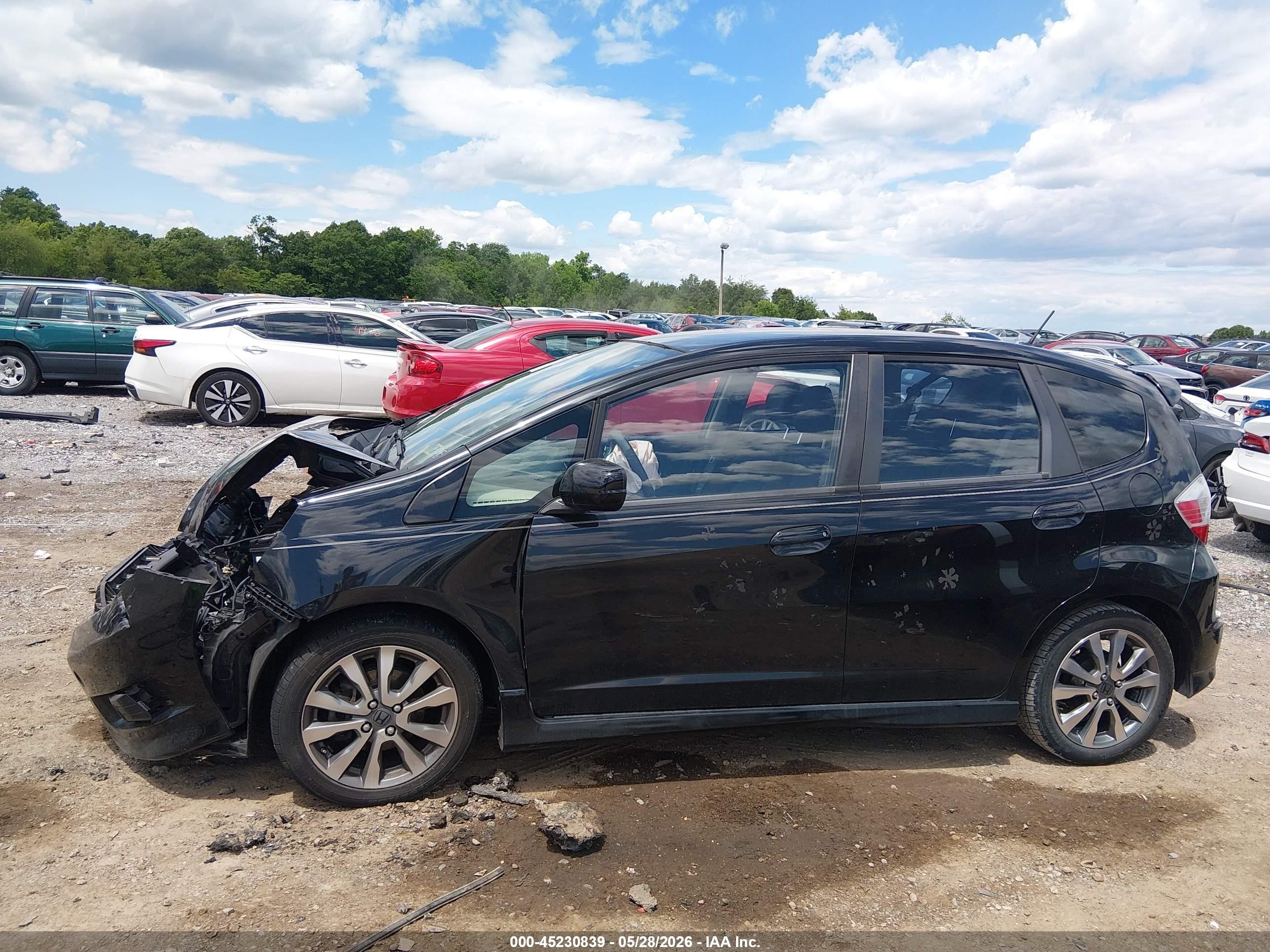 2013 Honda Fit Sport Black vin: JHMGE8H5XDC066072
