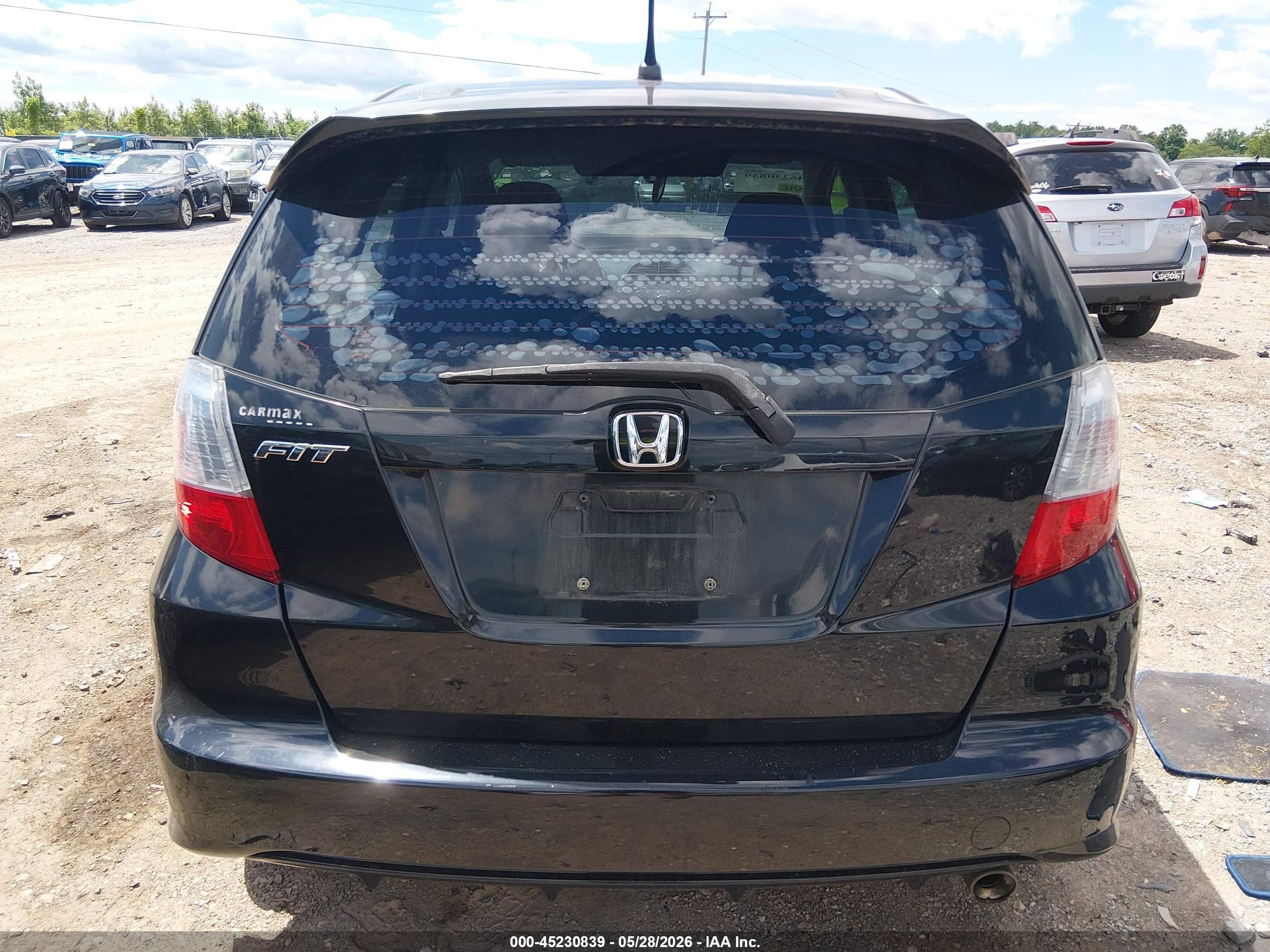 2013 Honda Fit Sport Black vin: JHMGE8H5XDC066072