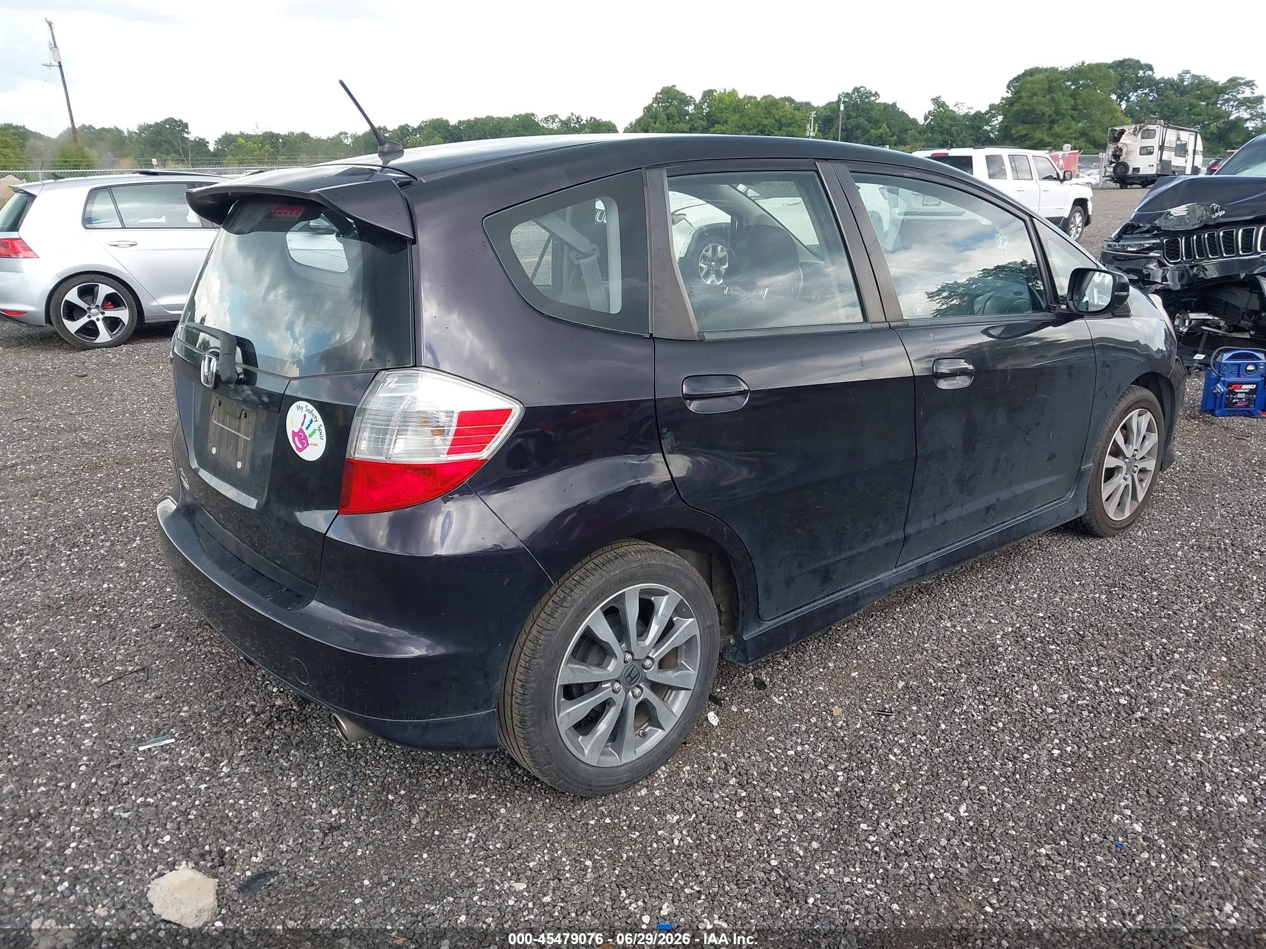 2013 Honda Fit Sport Черный vin: JHMGE8H5XDC066279
