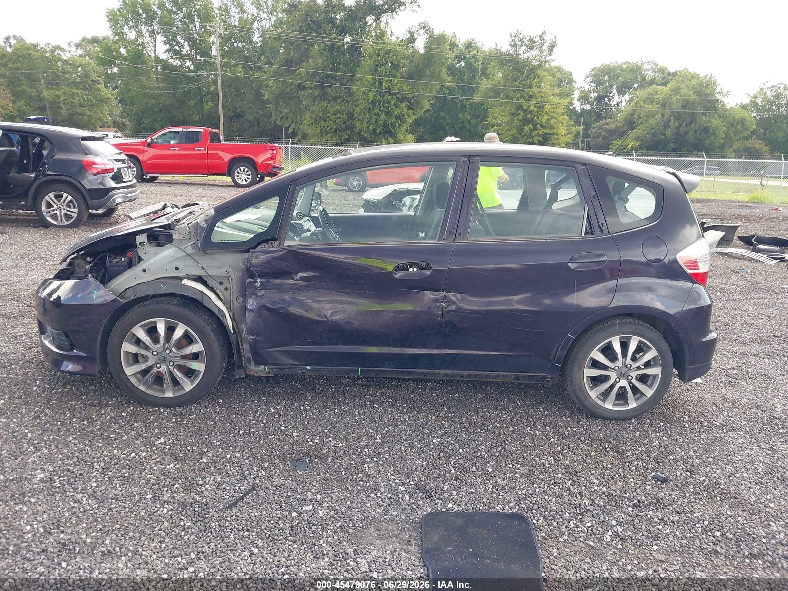 2013 Honda Fit Sport Черный vin: JHMGE8H5XDC066279