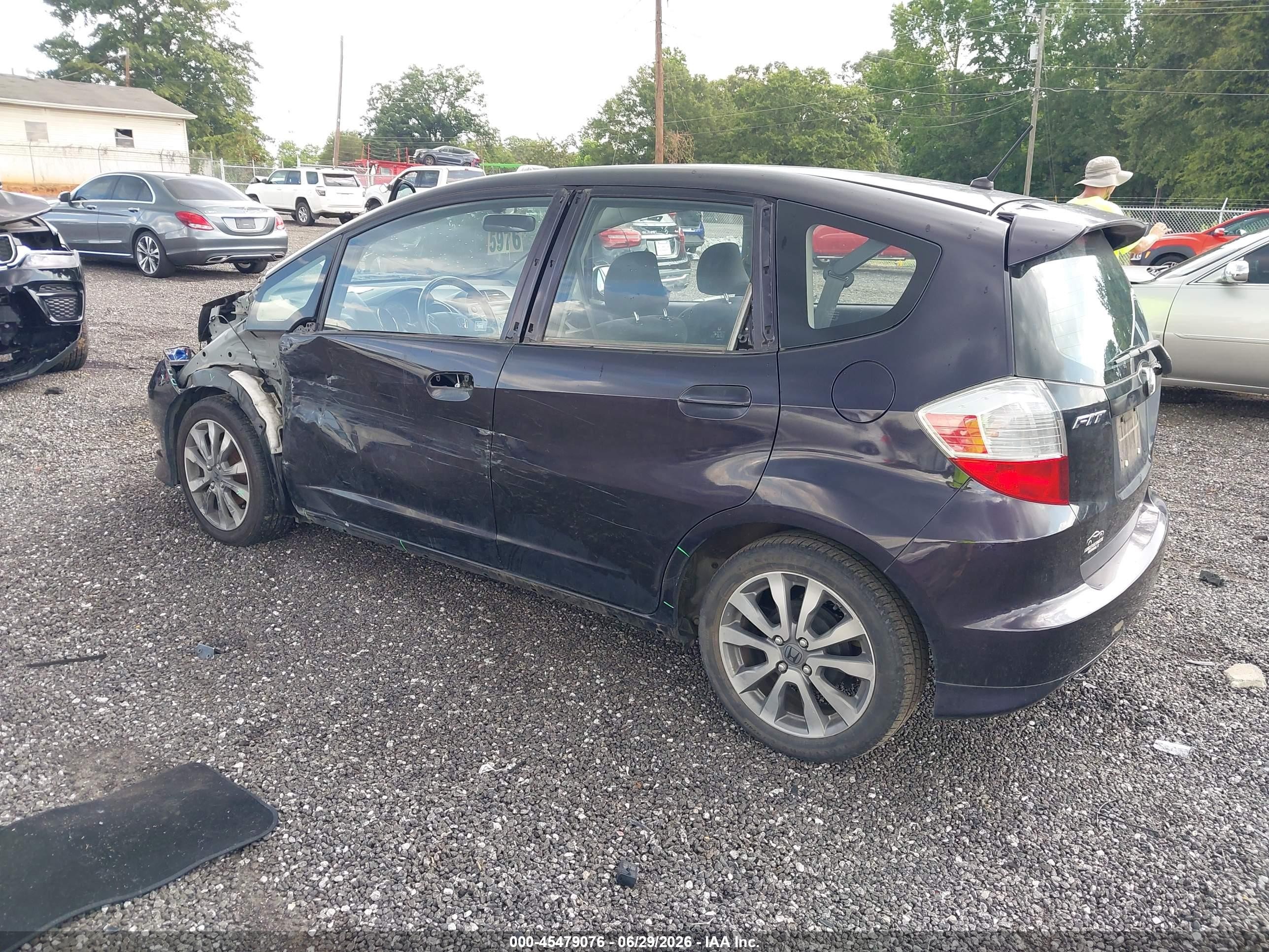 2013 Honda Fit Sport Черный vin: JHMGE8H5XDC066279