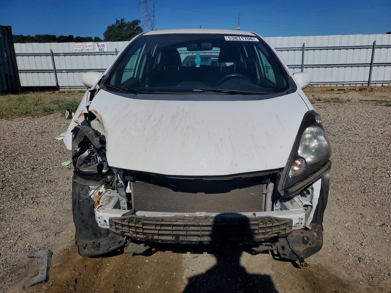 2013 Honda Fit Sport White vin: JHMGE8H5XDC073328
