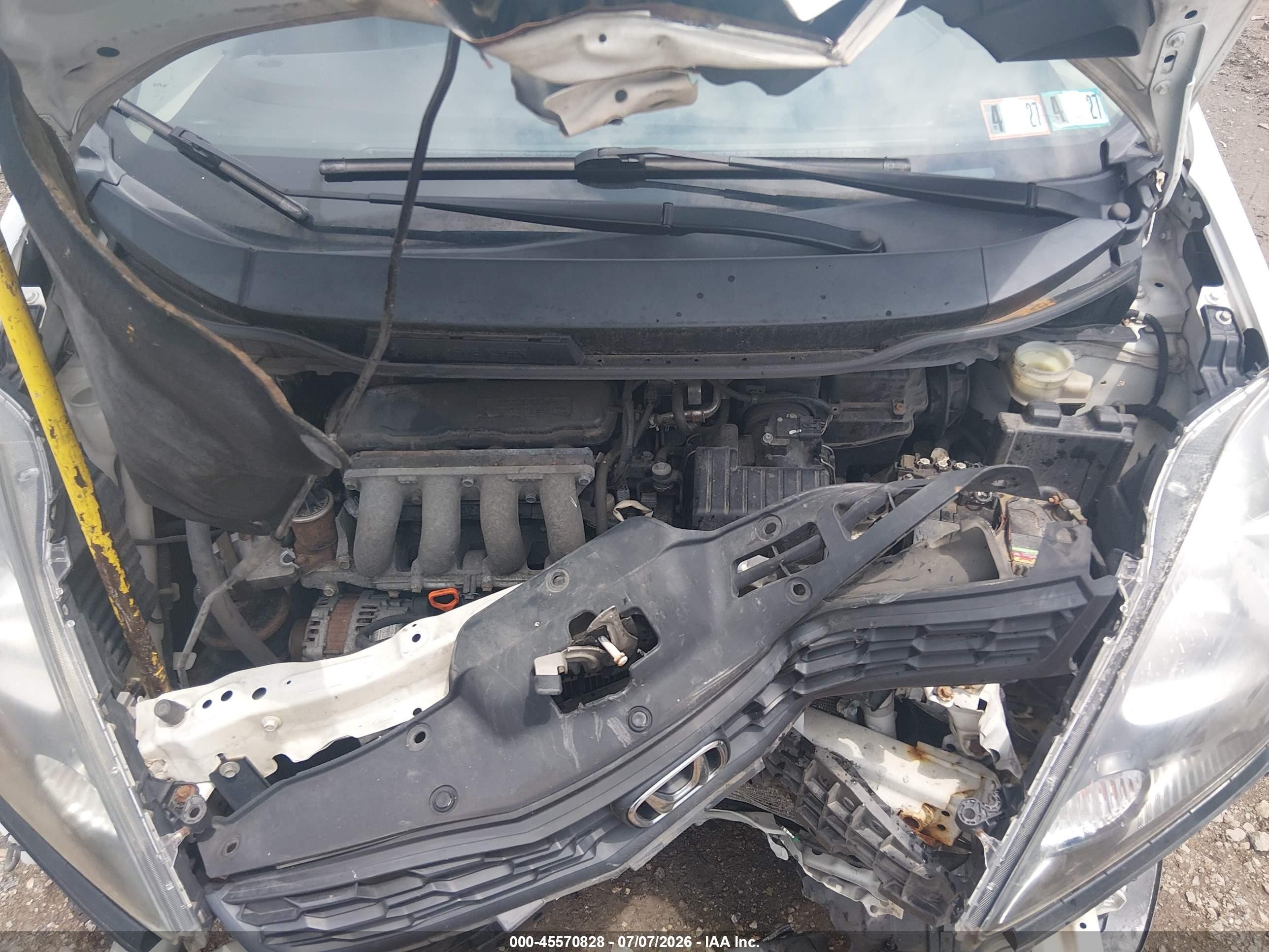 2013 Honda Fit Sport Белый vin: JHMGE8H5XDC080439