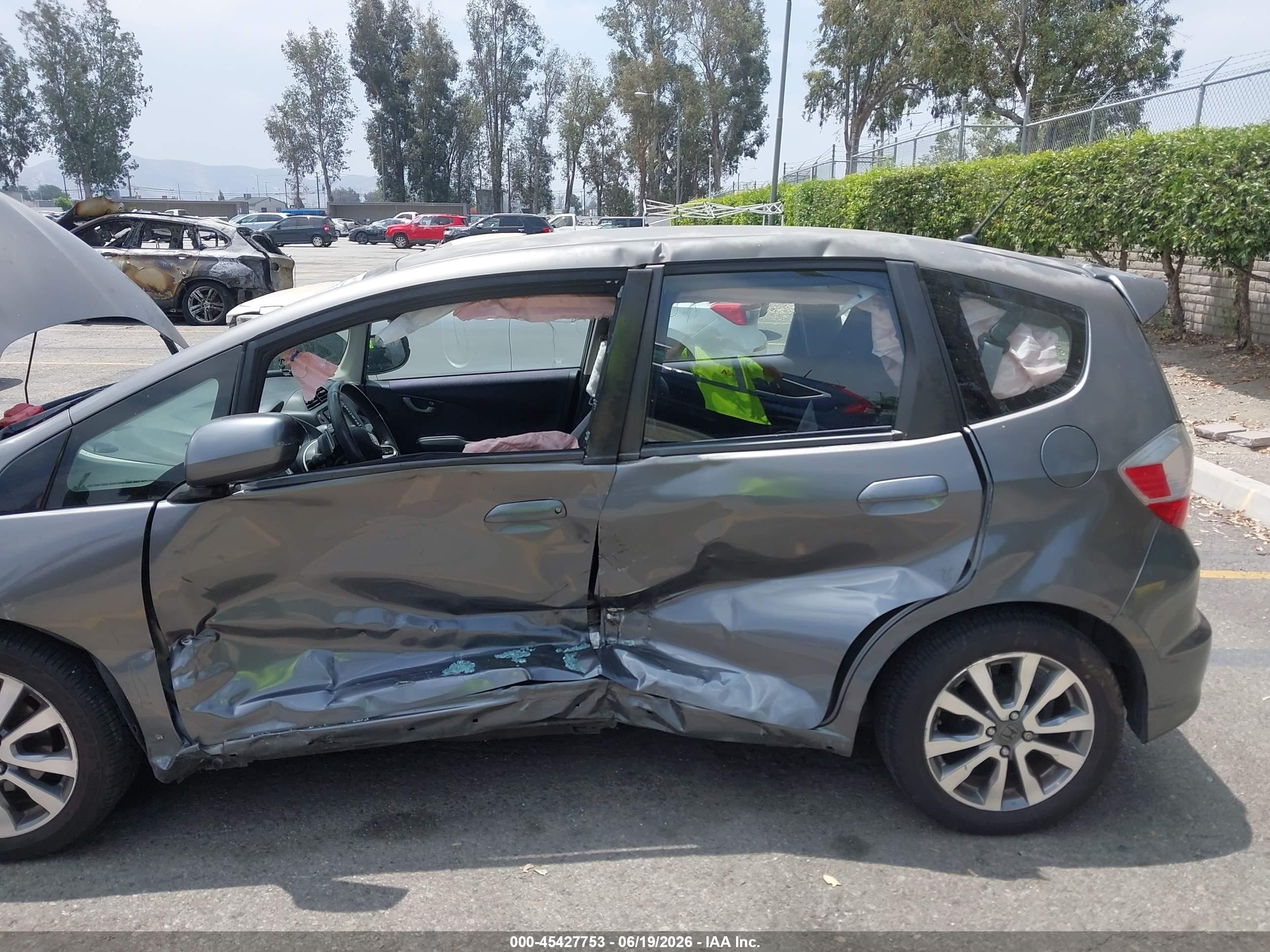 2013 Honda Fit Sport Gray vin: JHMGE8H60DC057874