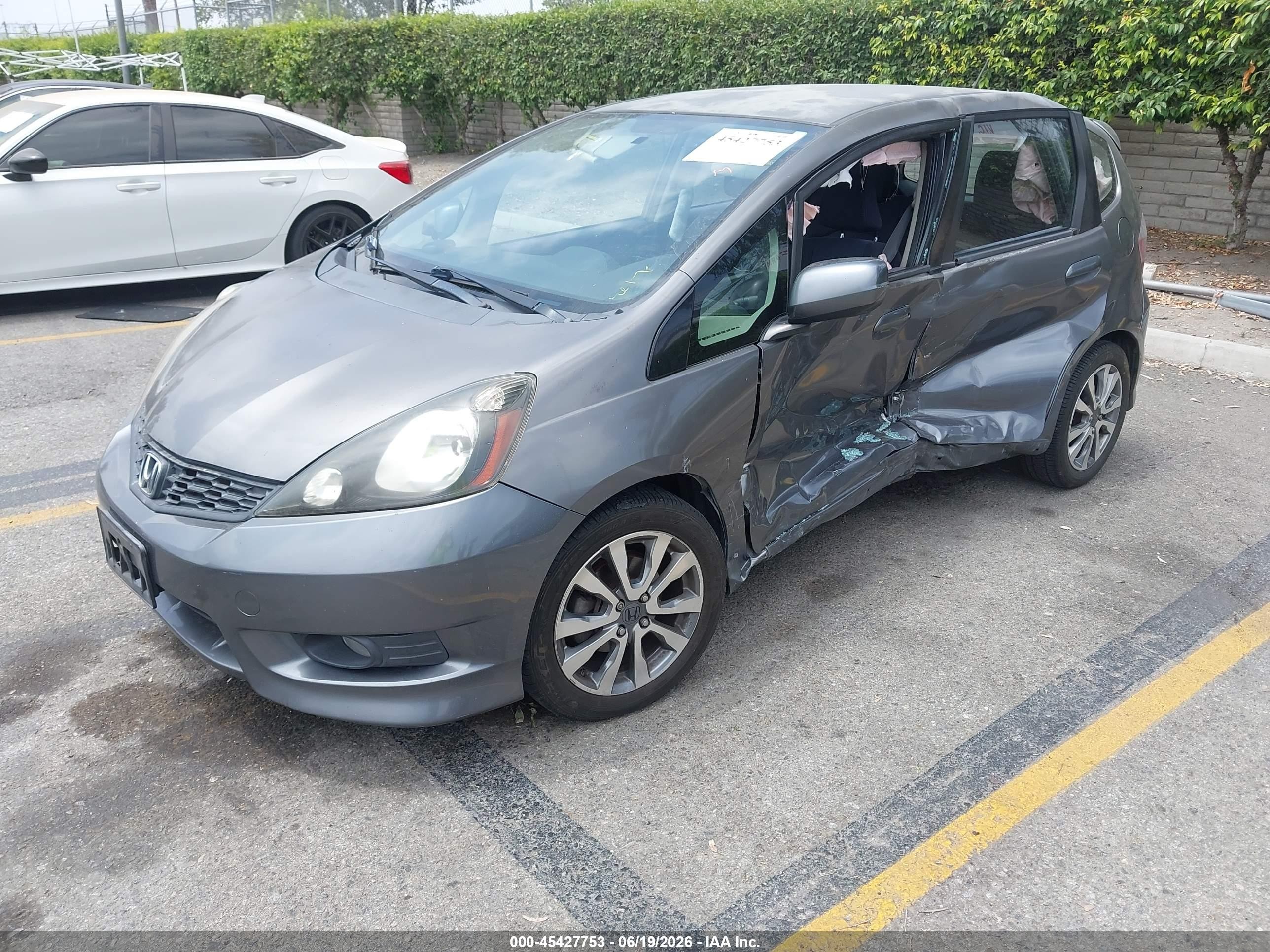 2013 Honda Fit Sport Gray vin: JHMGE8H60DC057874