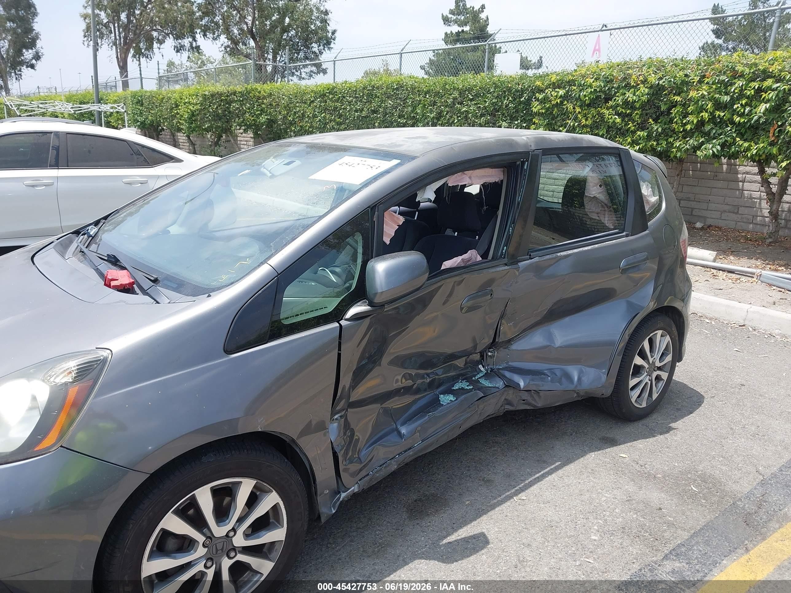 2013 Honda Fit Sport Gray vin: JHMGE8H60DC057874