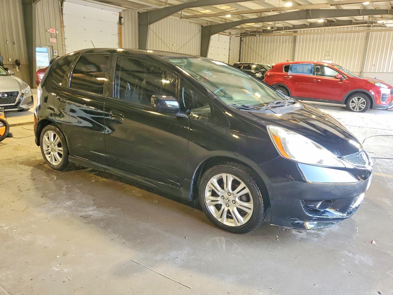 2010 Honda Fit Sport Black vin: JHMGE8H61AC029450
