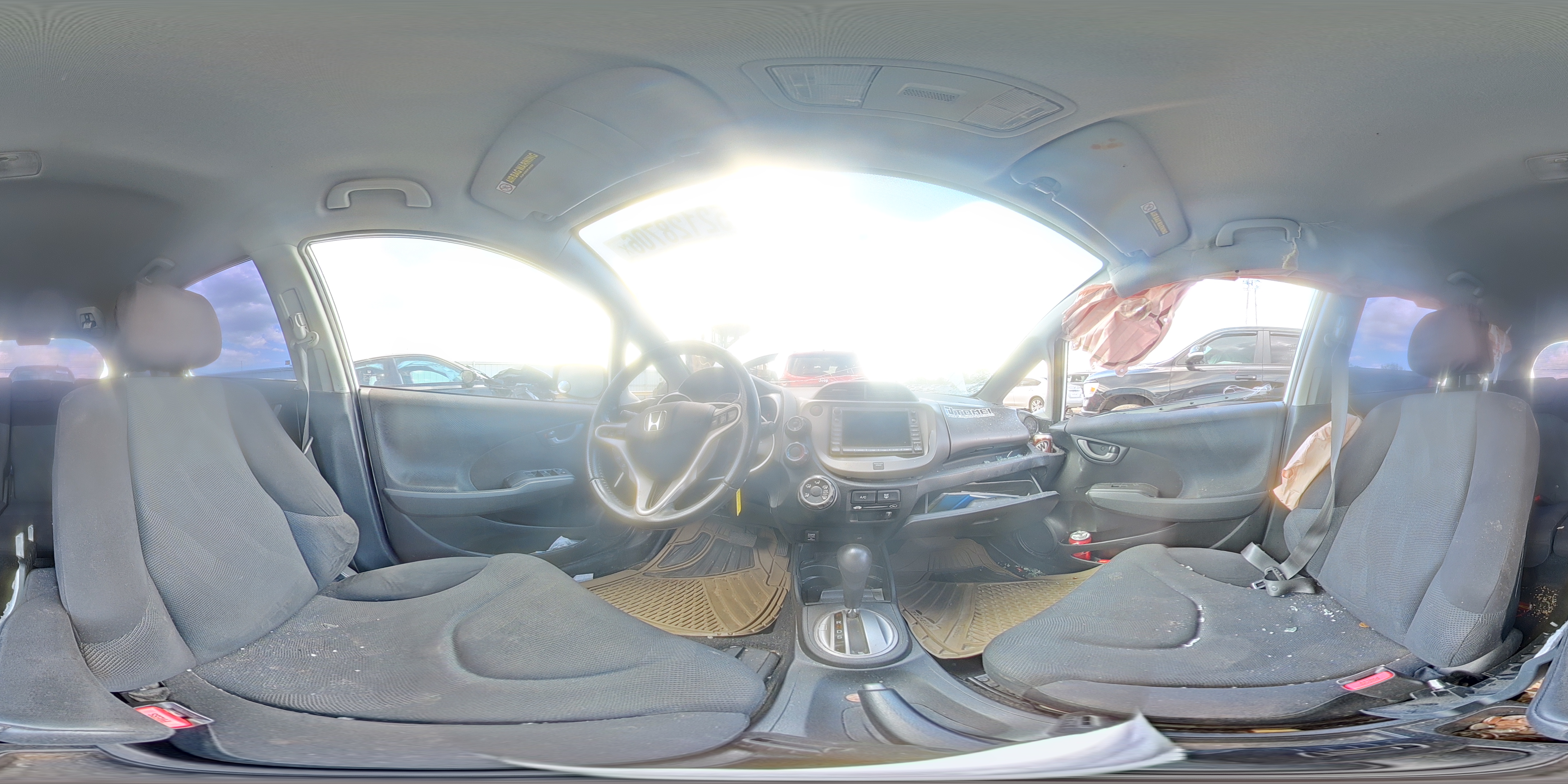 2010 Honda Fit Sport Белый vin: JHMGE8H61AS006952