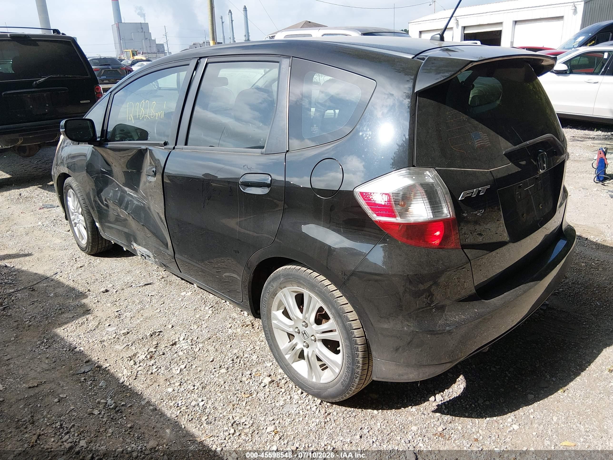 2013 Honda Fit Sport Black vin: JHMGE8H61DC033793