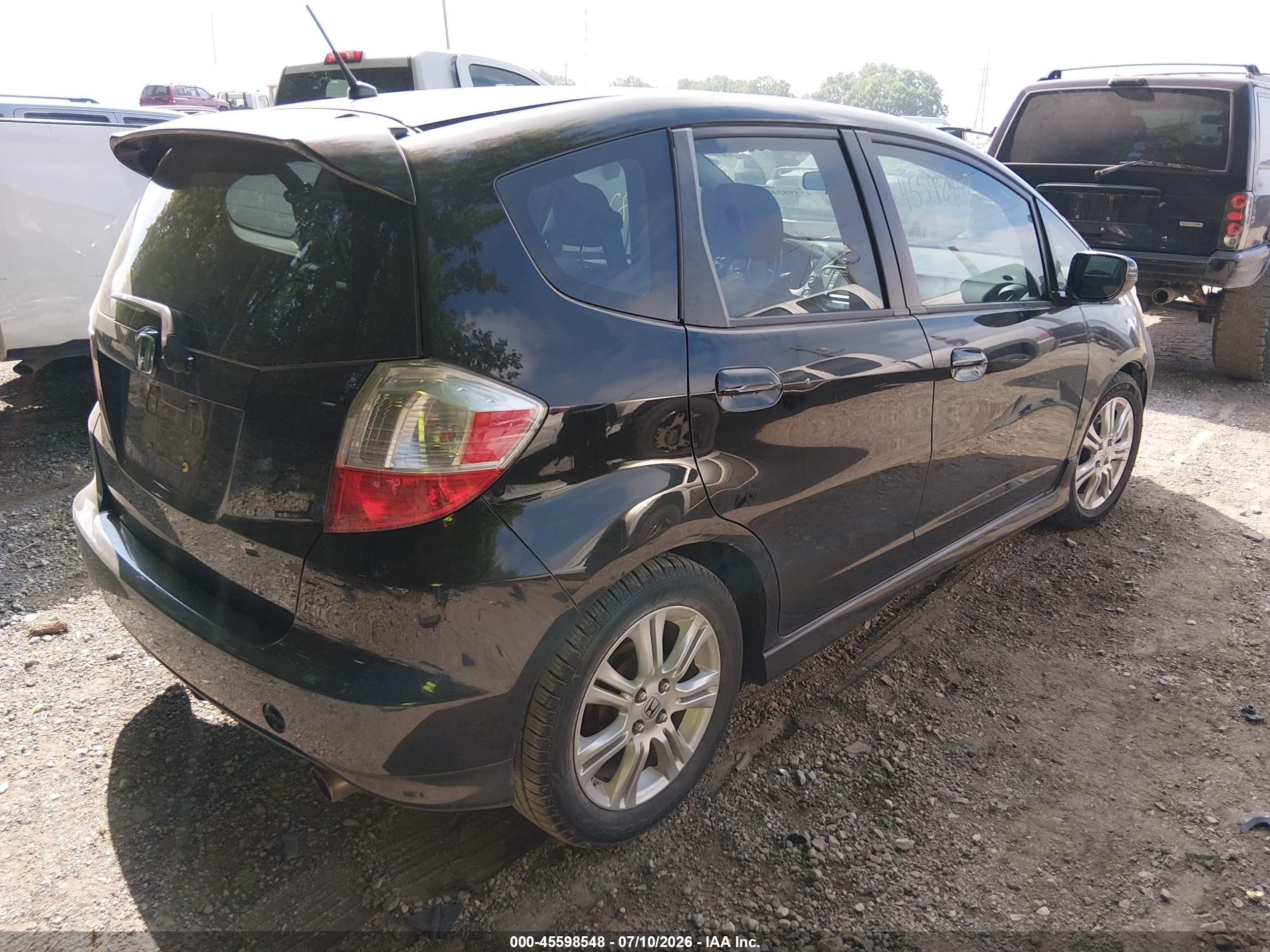 2013 Honda Fit Sport Black vin: JHMGE8H61DC033793