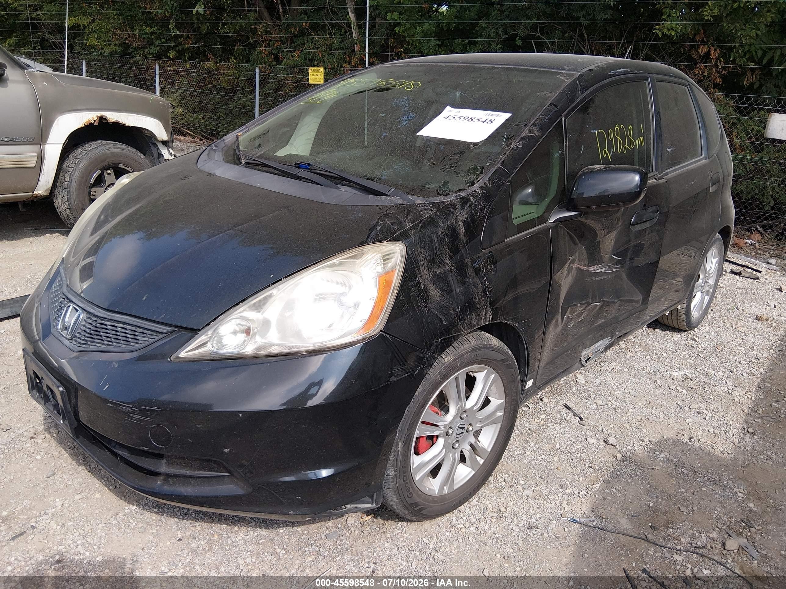 2013 Honda Fit Sport Black vin: JHMGE8H61DC033793