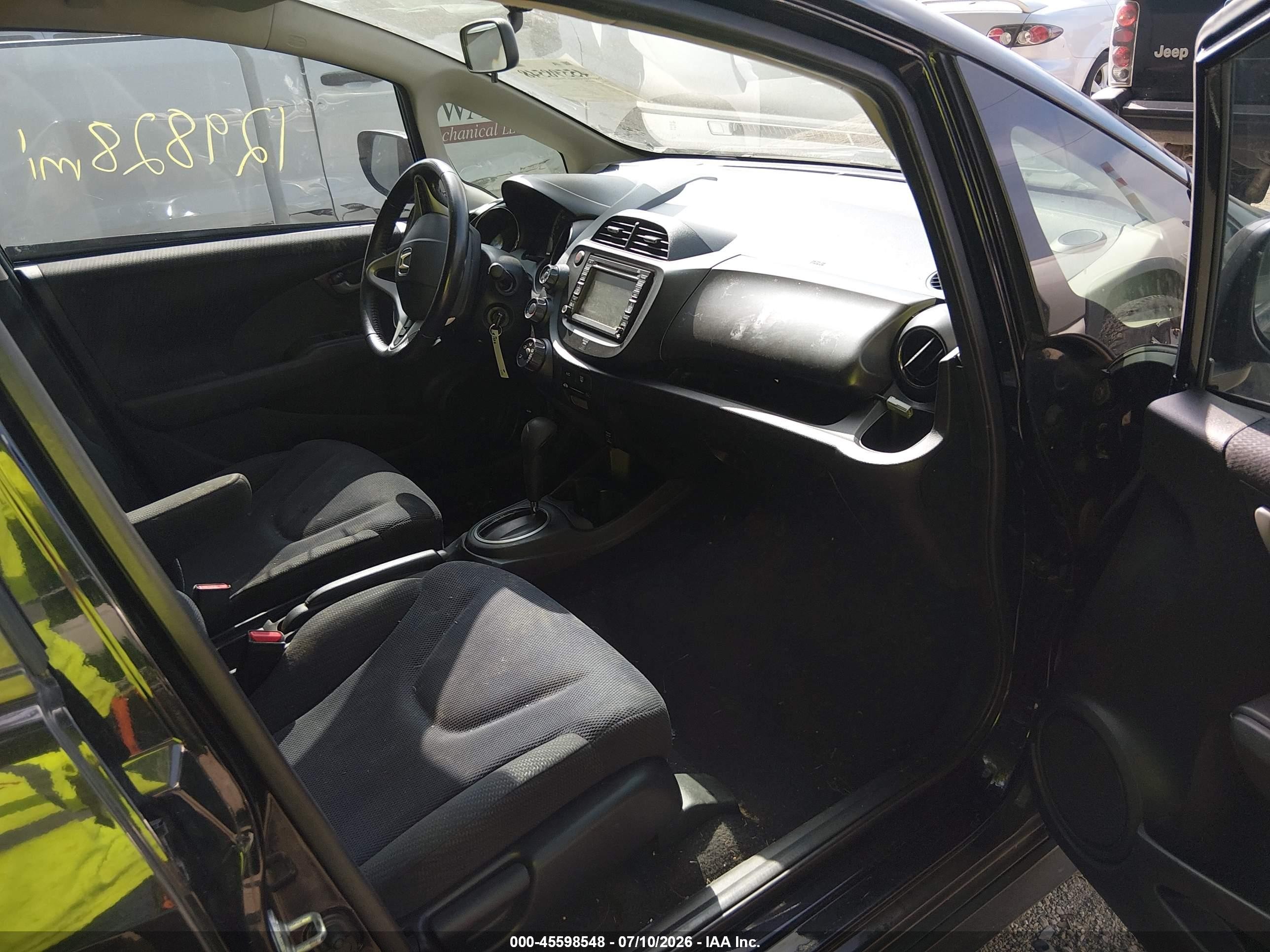 2013 Honda Fit Sport Black vin: JHMGE8H61DC033793