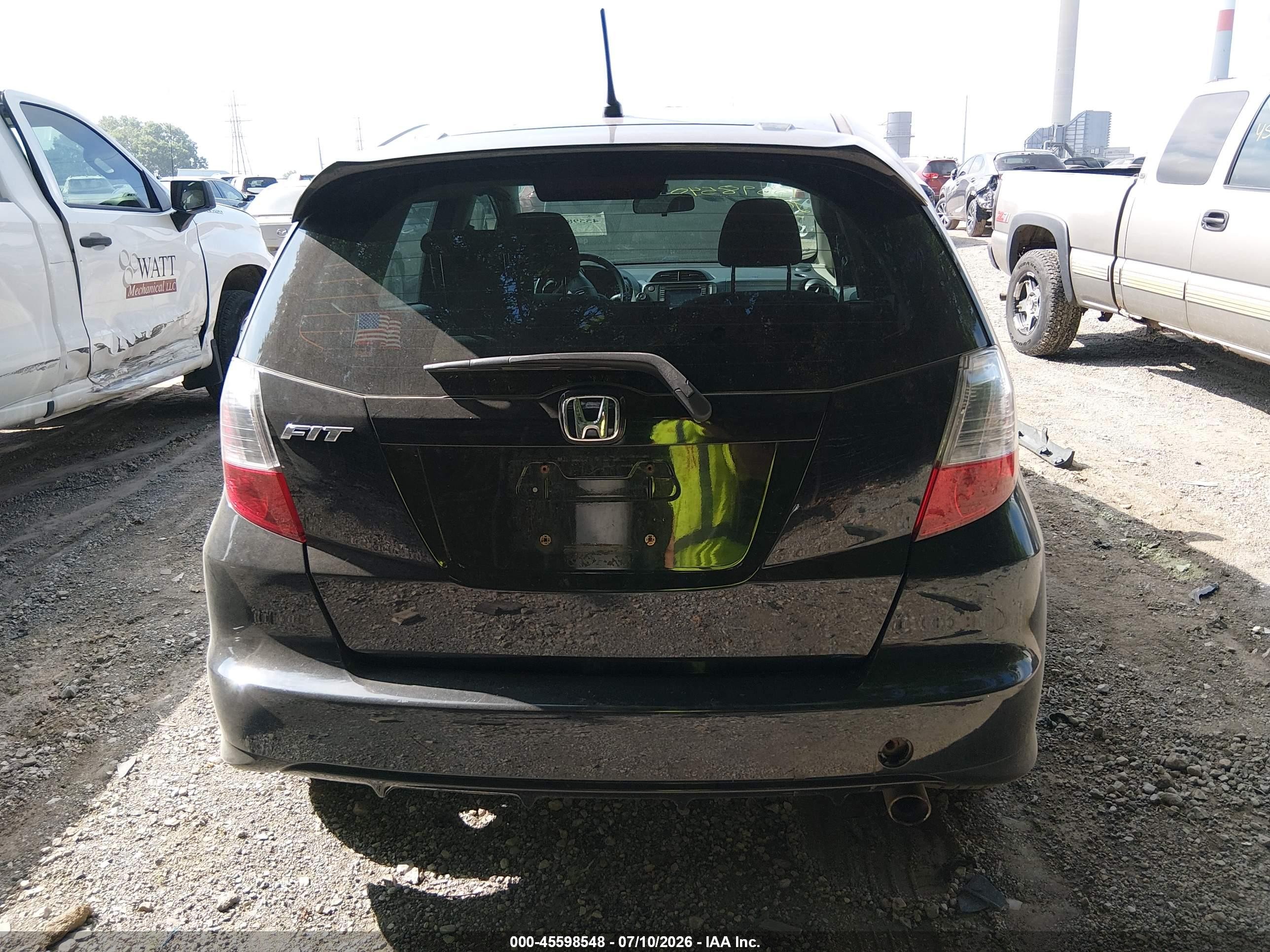 2013 Honda Fit Sport Black vin: JHMGE8H61DC033793