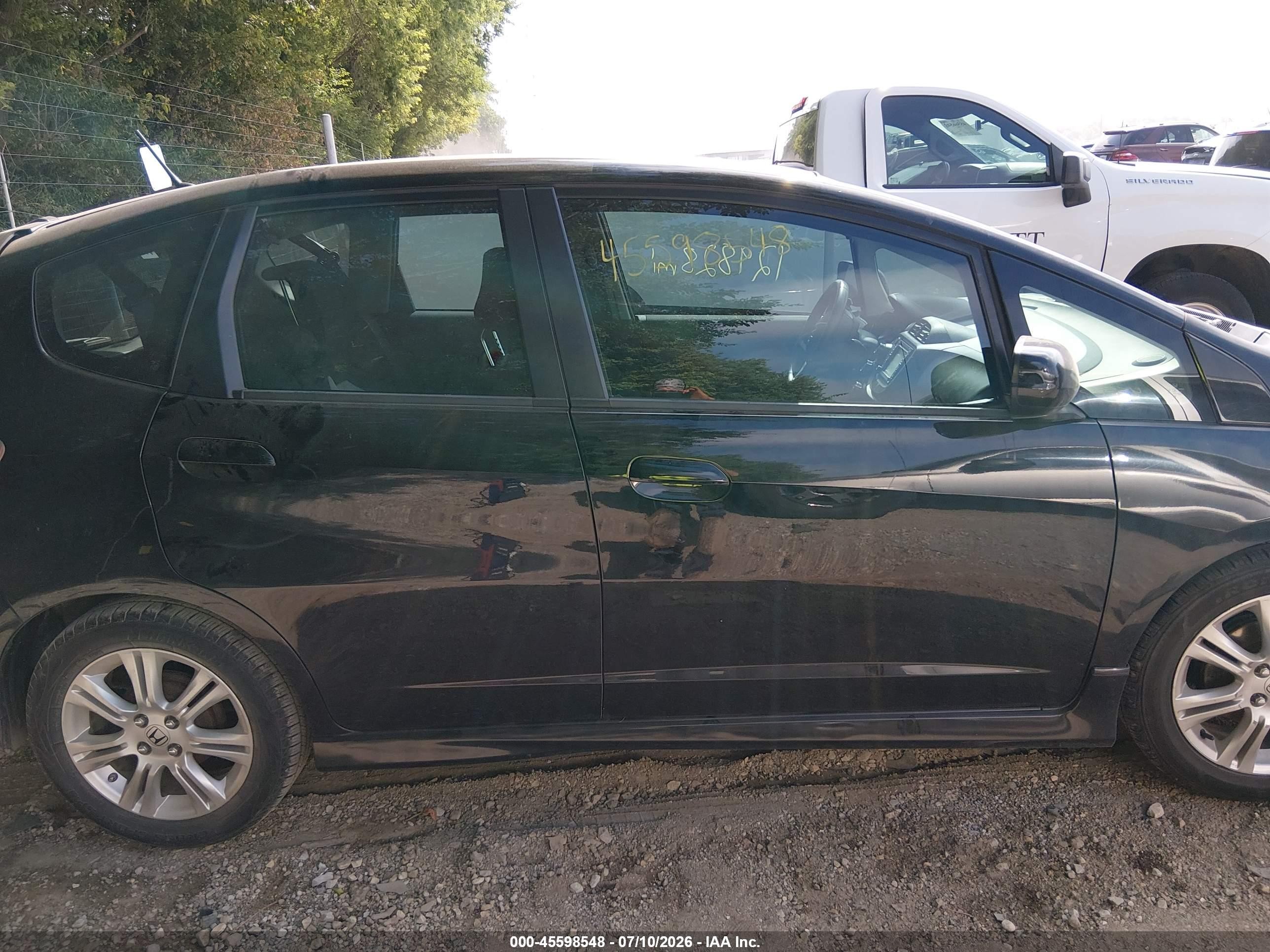 2013 Honda Fit Sport Black vin: JHMGE8H61DC033793