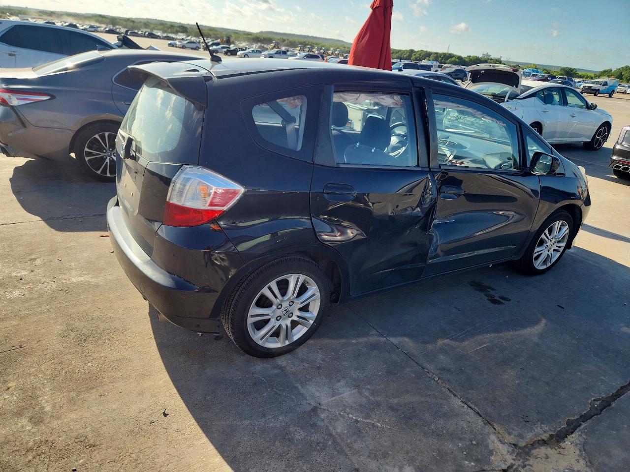 2011 Honda Fit Sport Black vin: JHMGE8H63BC027815