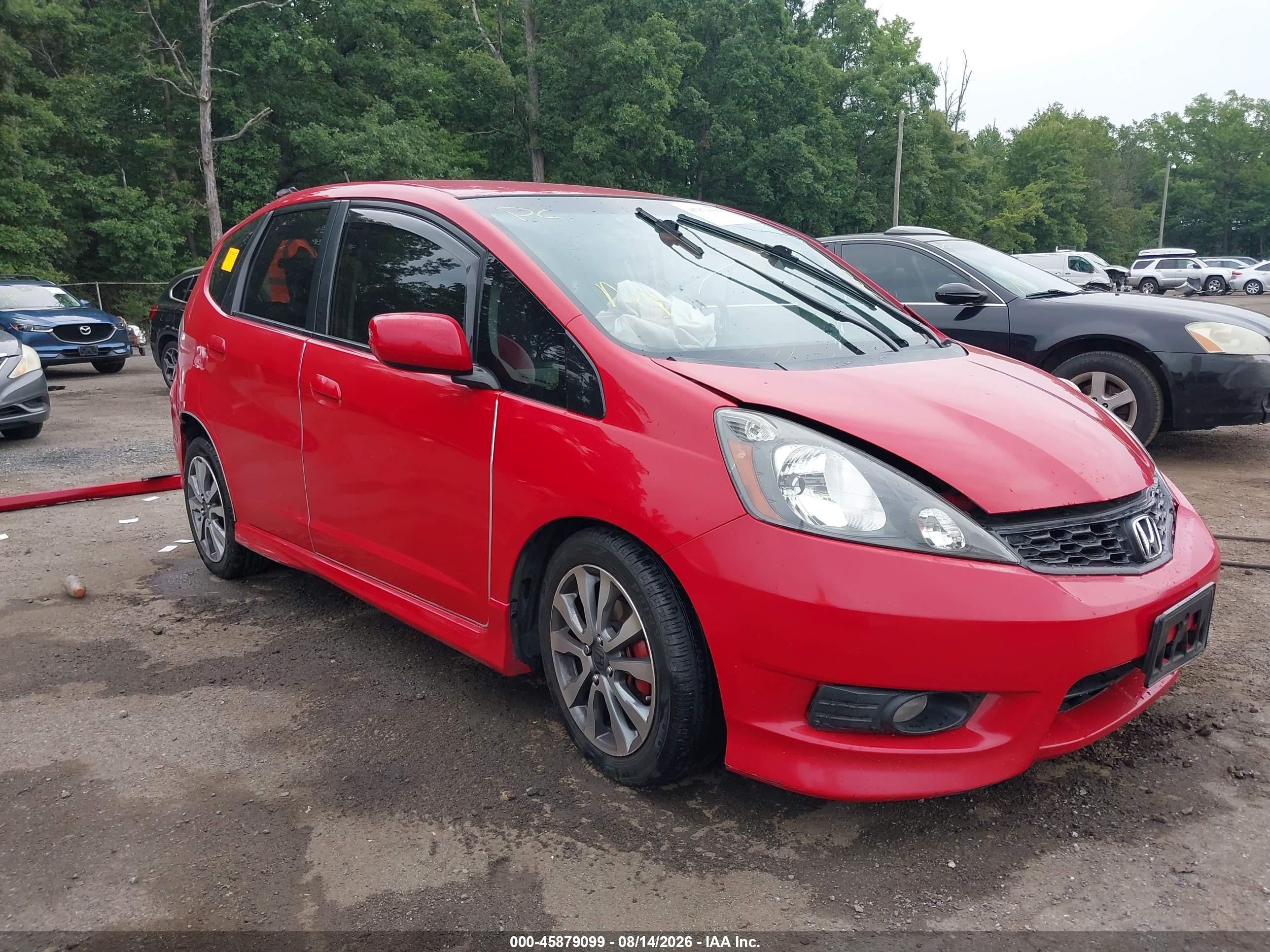 2012 Honda Fit Sport Red vin: JHMGE8H64CC013715